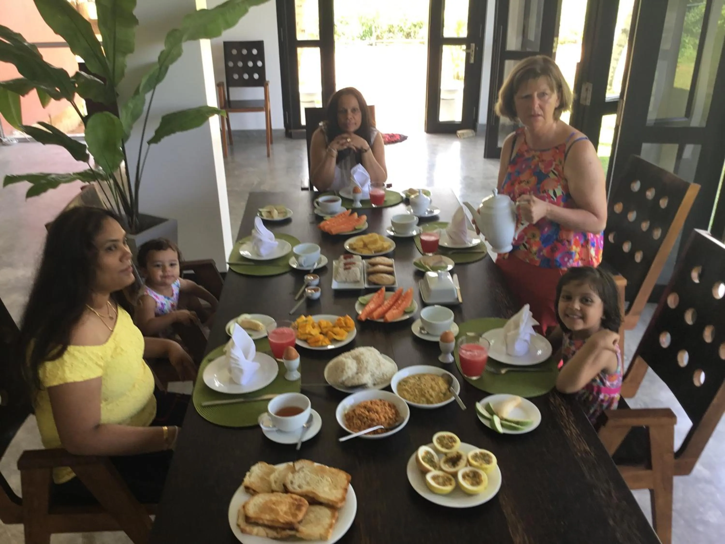 Continental breakfast in Sath Villa Naadi Ayurveda Resort