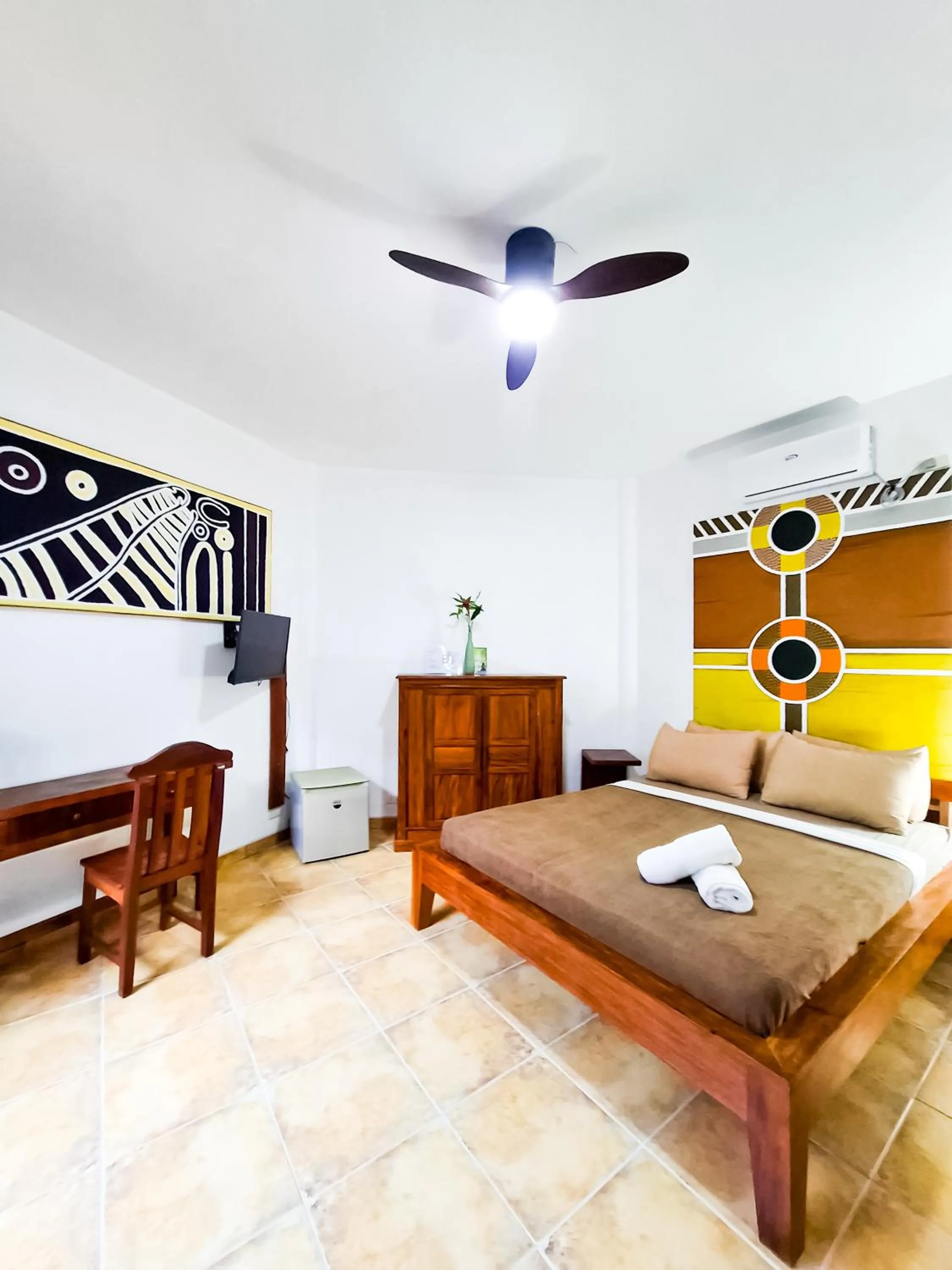 Bed in Aissatou Beach Resort