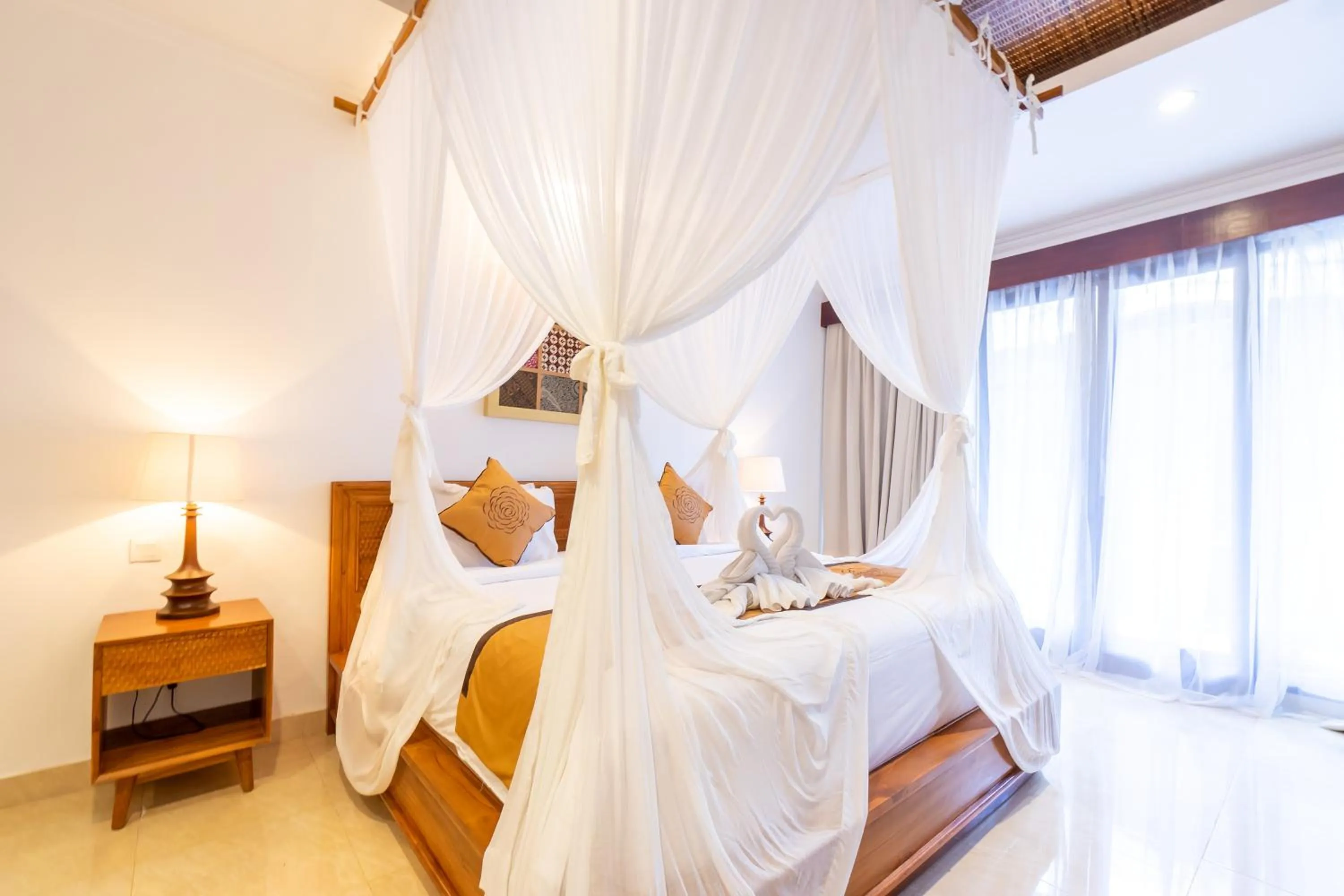 Bed in Villa Sonia Bisma