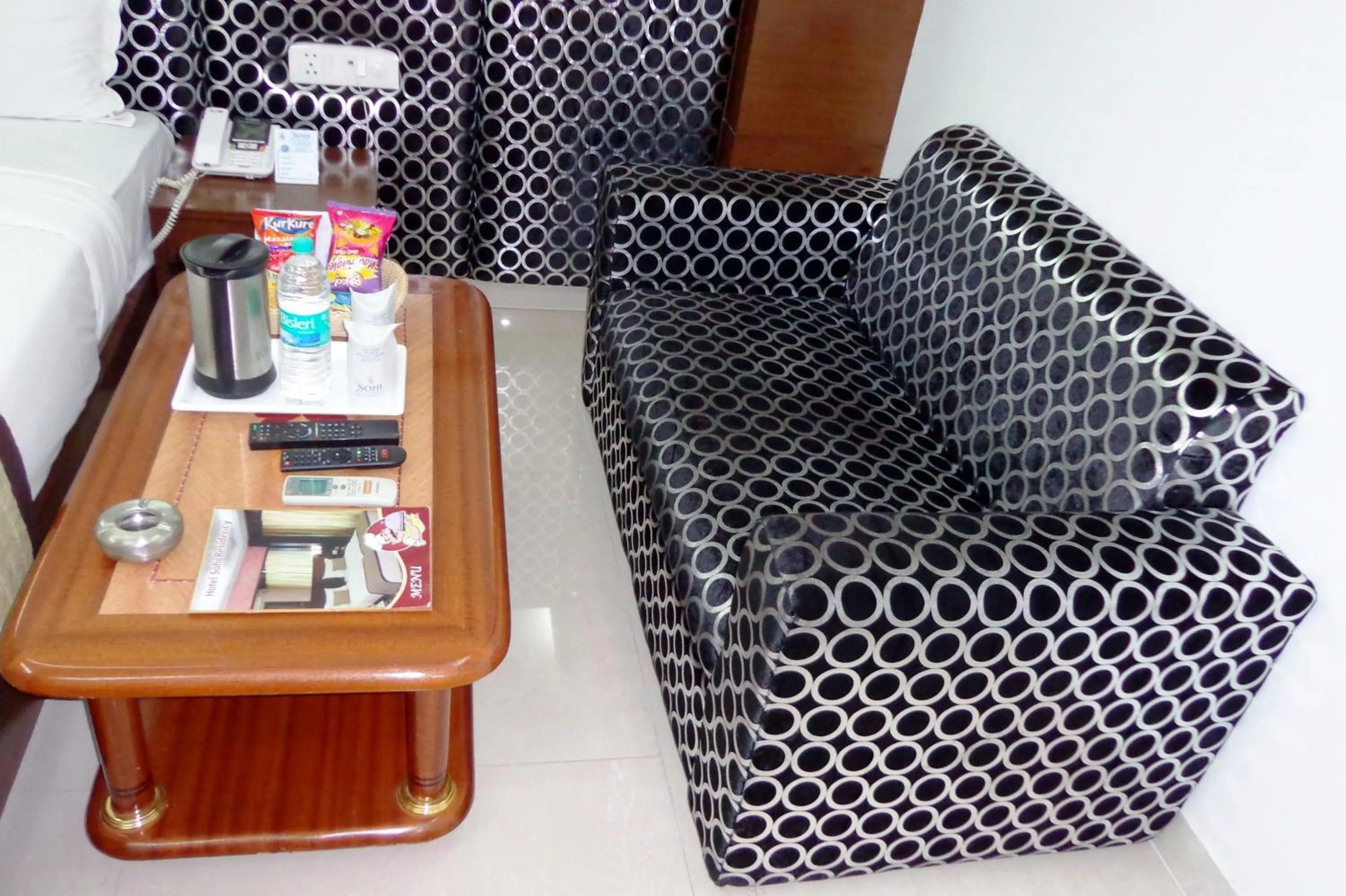 Seating area in Sohi Residency