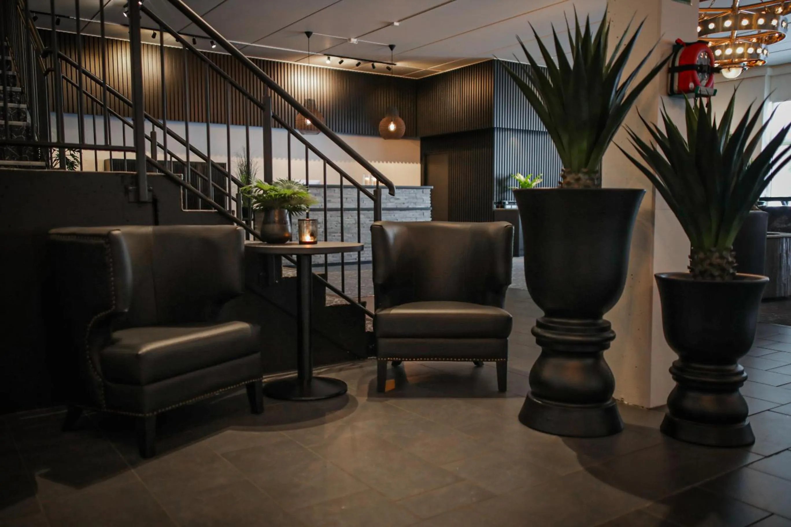 Lobby or reception in Vesterland Feriepark Hytter, hotell og leikeland