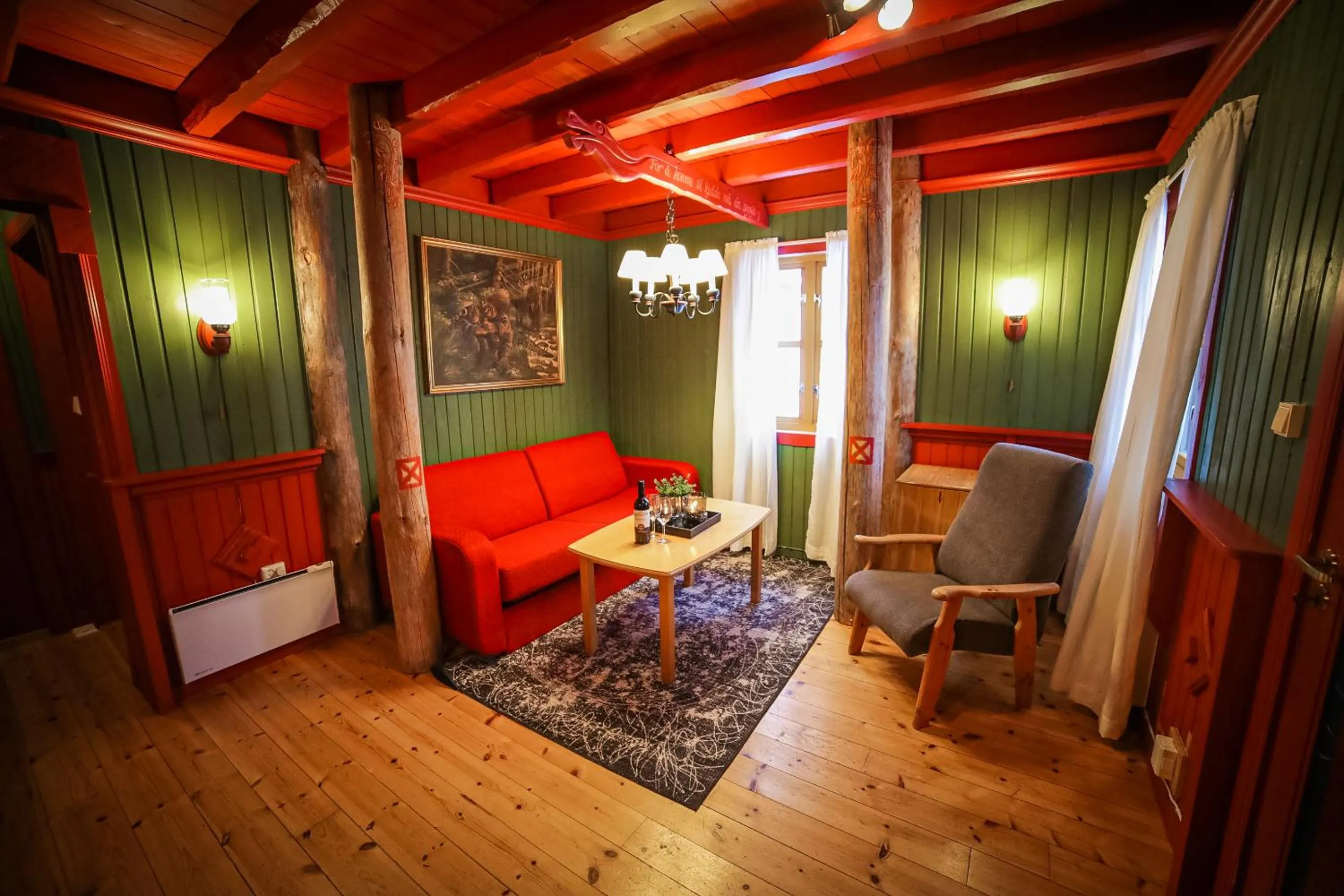 Living room in Vesterland Feriepark Hytter, hotell og leikeland