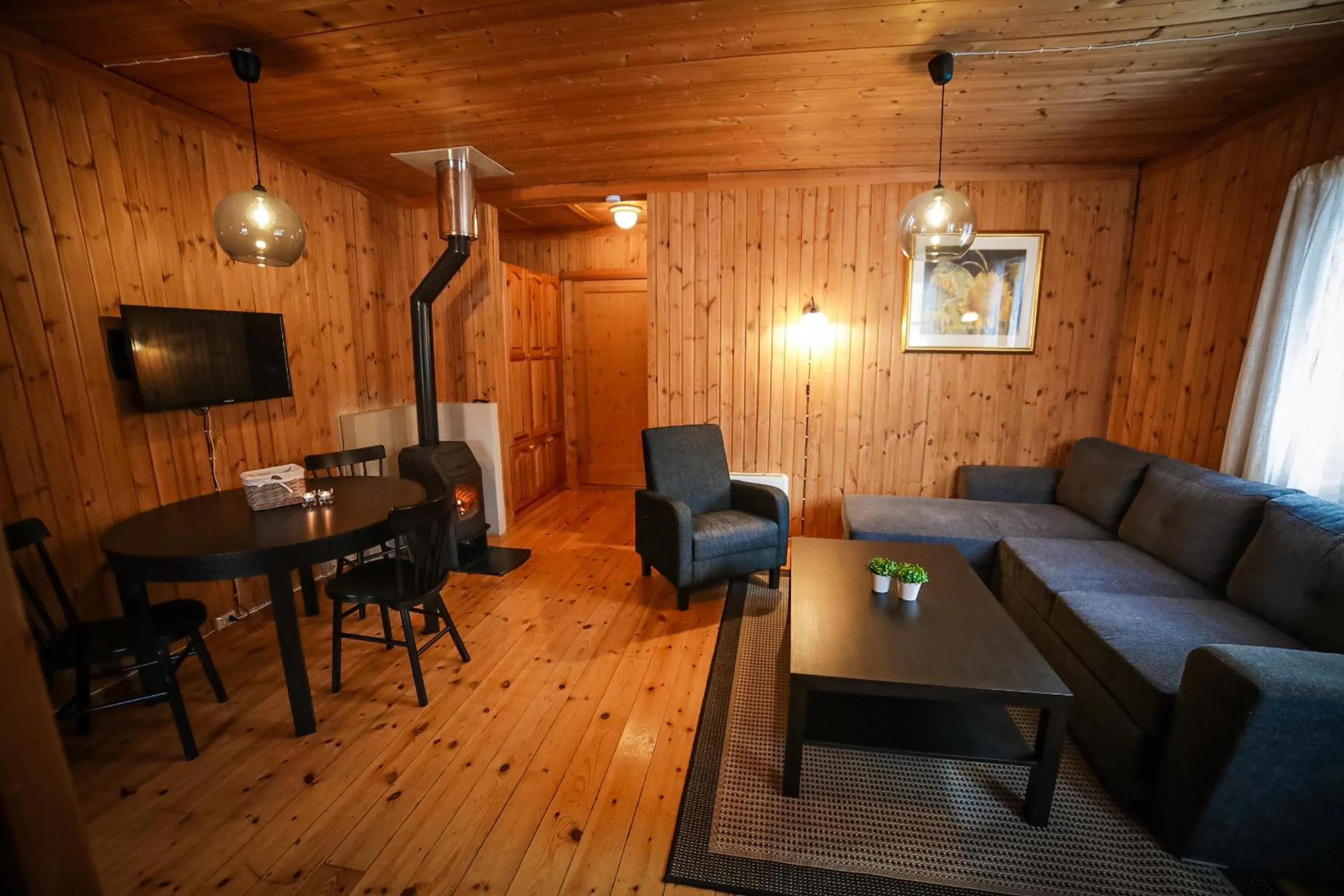 Living room in Vesterland Feriepark Hytter, hotell og leikeland