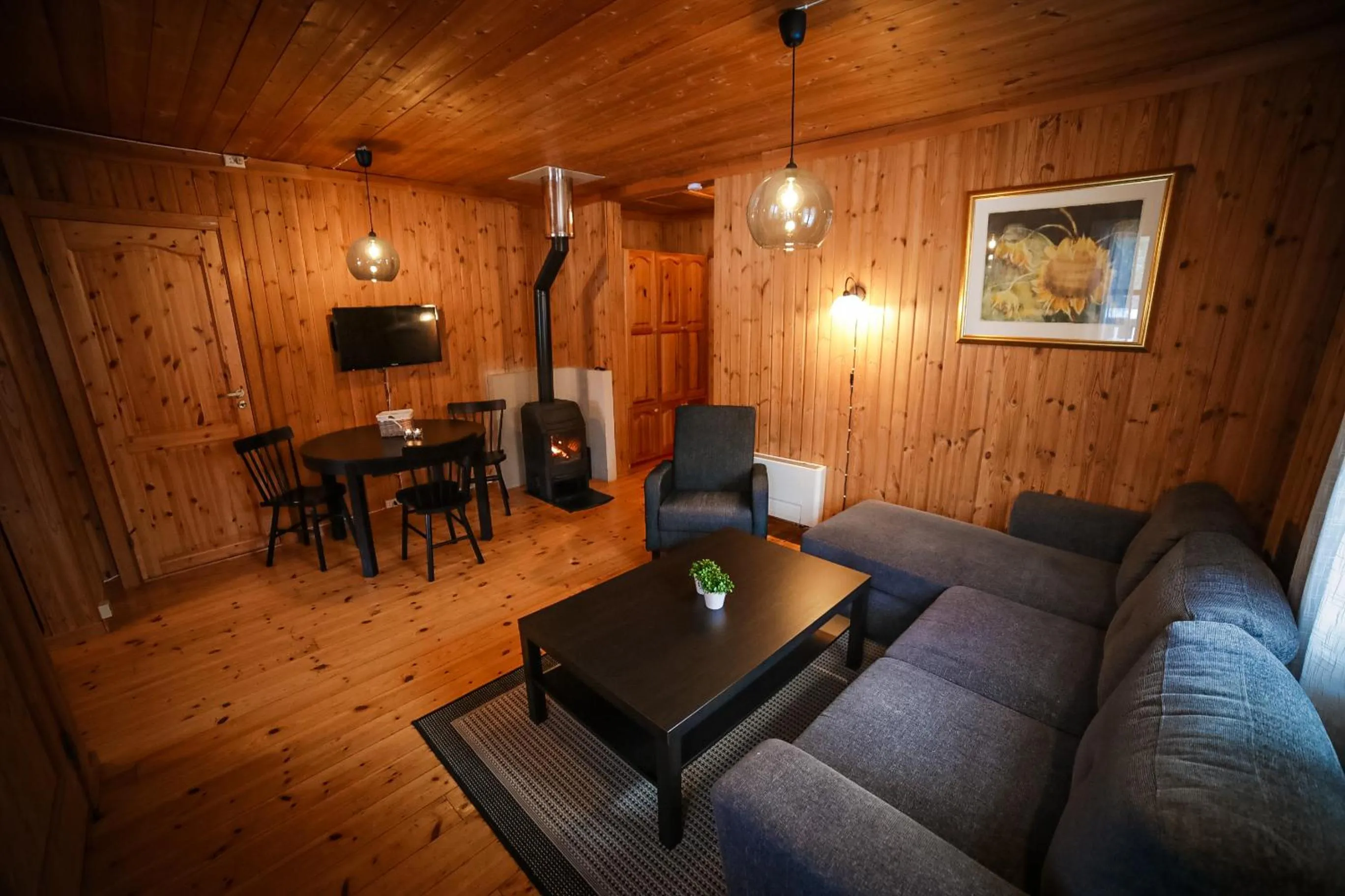 Living room in Vesterland Feriepark Hytter, hotell og leikeland