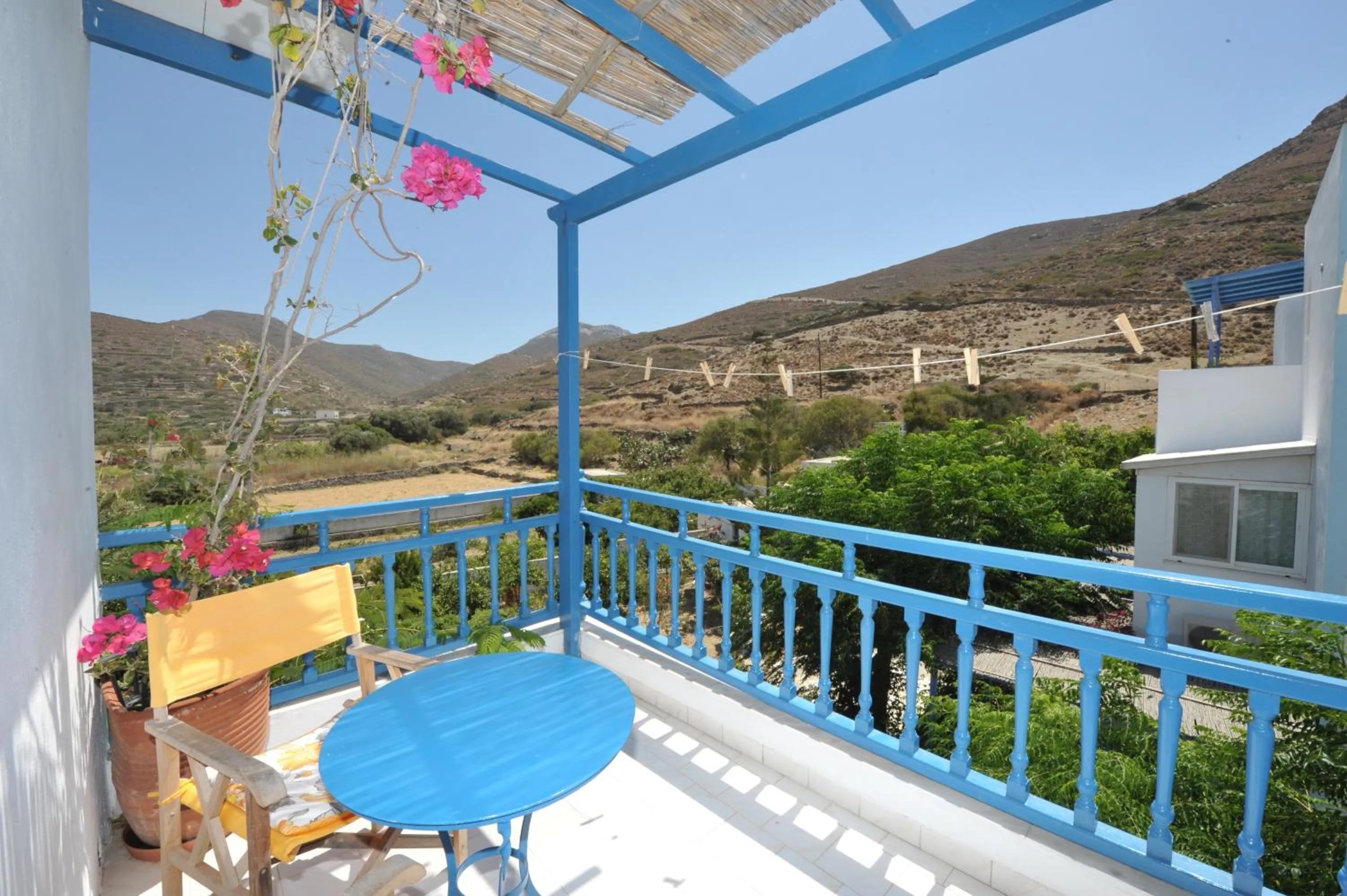 Balcony/Terrace in Pension Sofia Amorgos-Katapola
