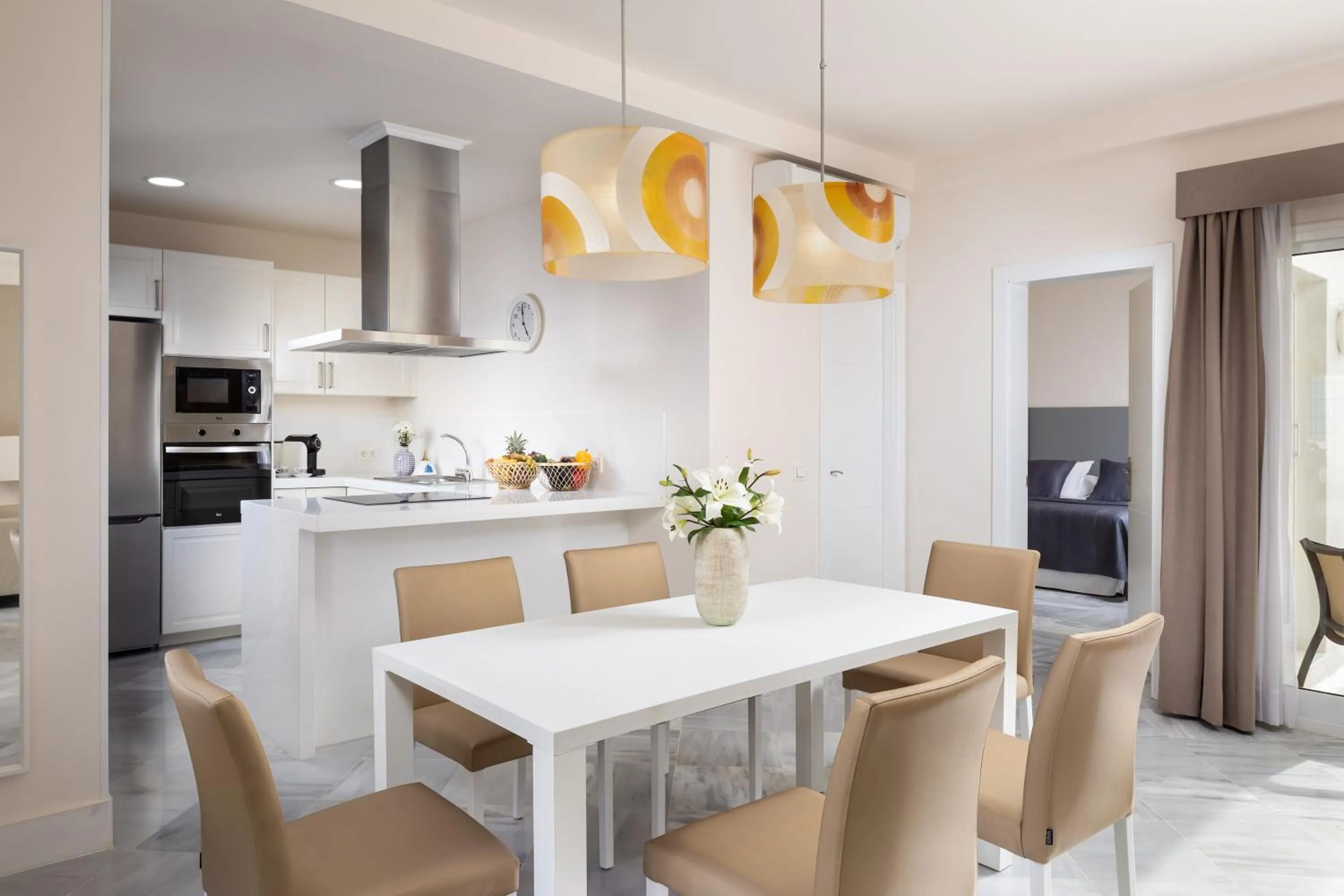 Kitchen or kitchenette in Bahiazul Resort Fuerteventura