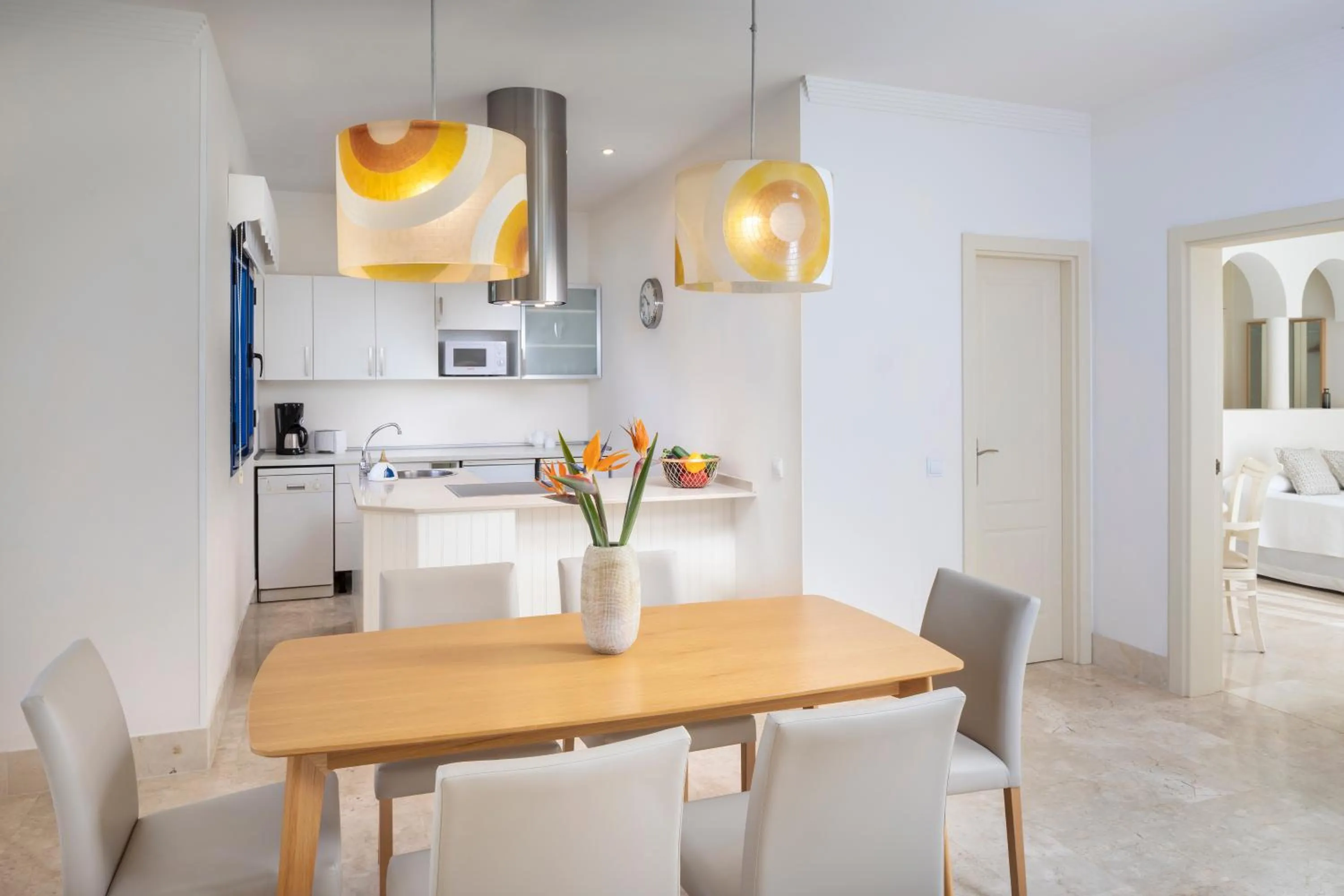 Dining area, Bed in Bahiazul Resort Fuerteventura