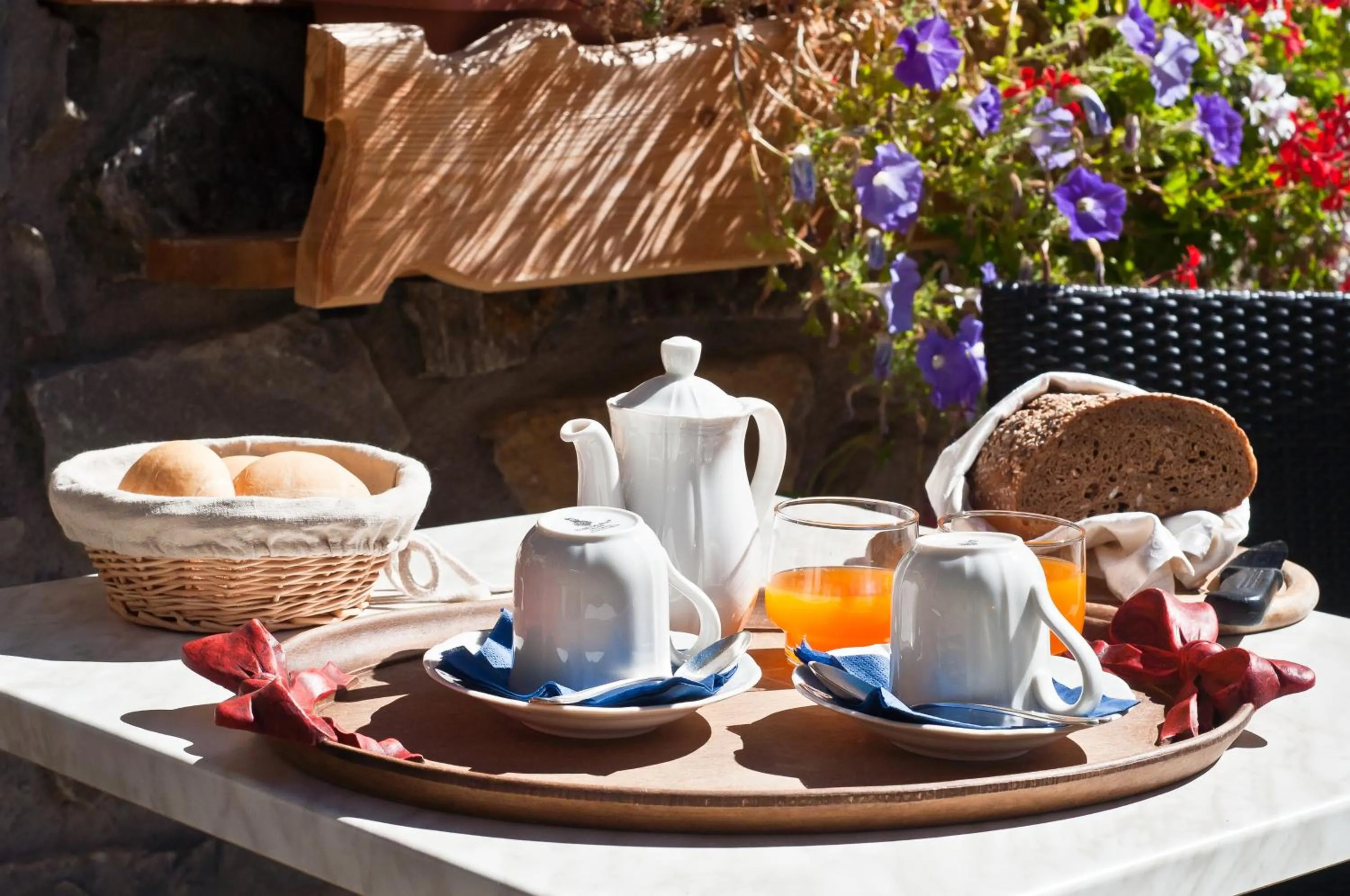Italian breakfast in Hotel Chalet Alpenrose Bio Wellness Naturaktivhotel