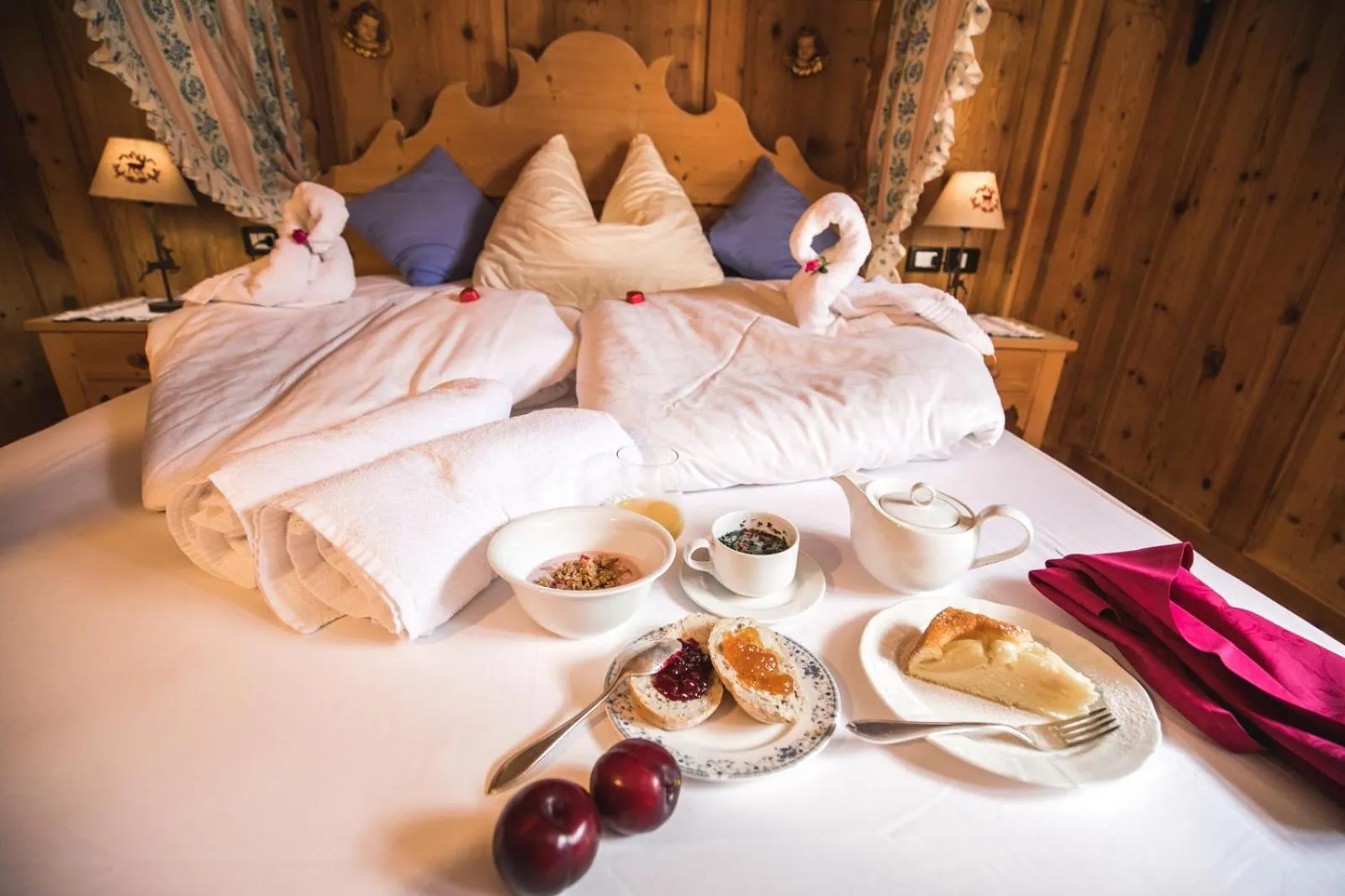 Bed in Hotel Chalet Alpenrose Bio Wellness Naturaktivhotel