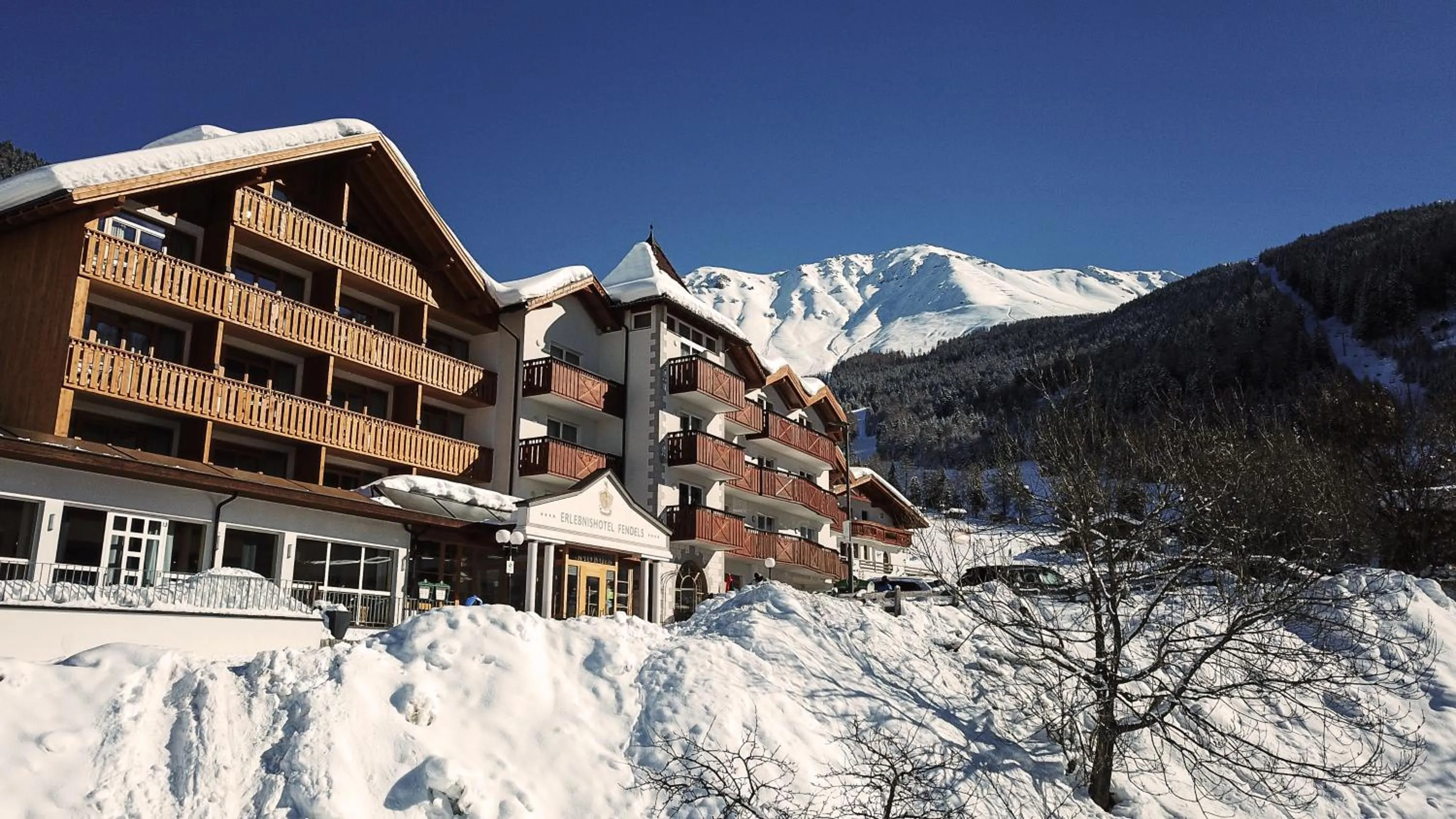 Facade/entrance in Erlebnishotel Fendels