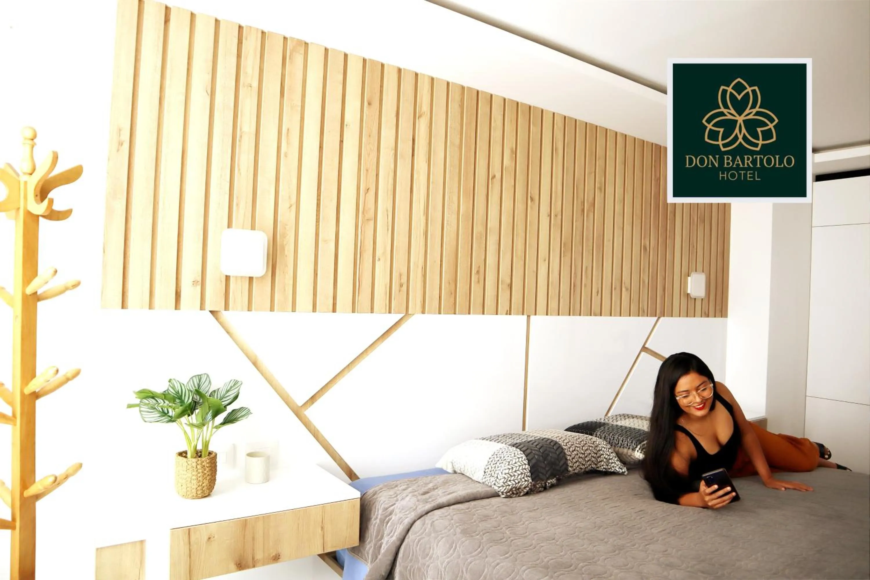 Bed in Hotel Don Bartolo