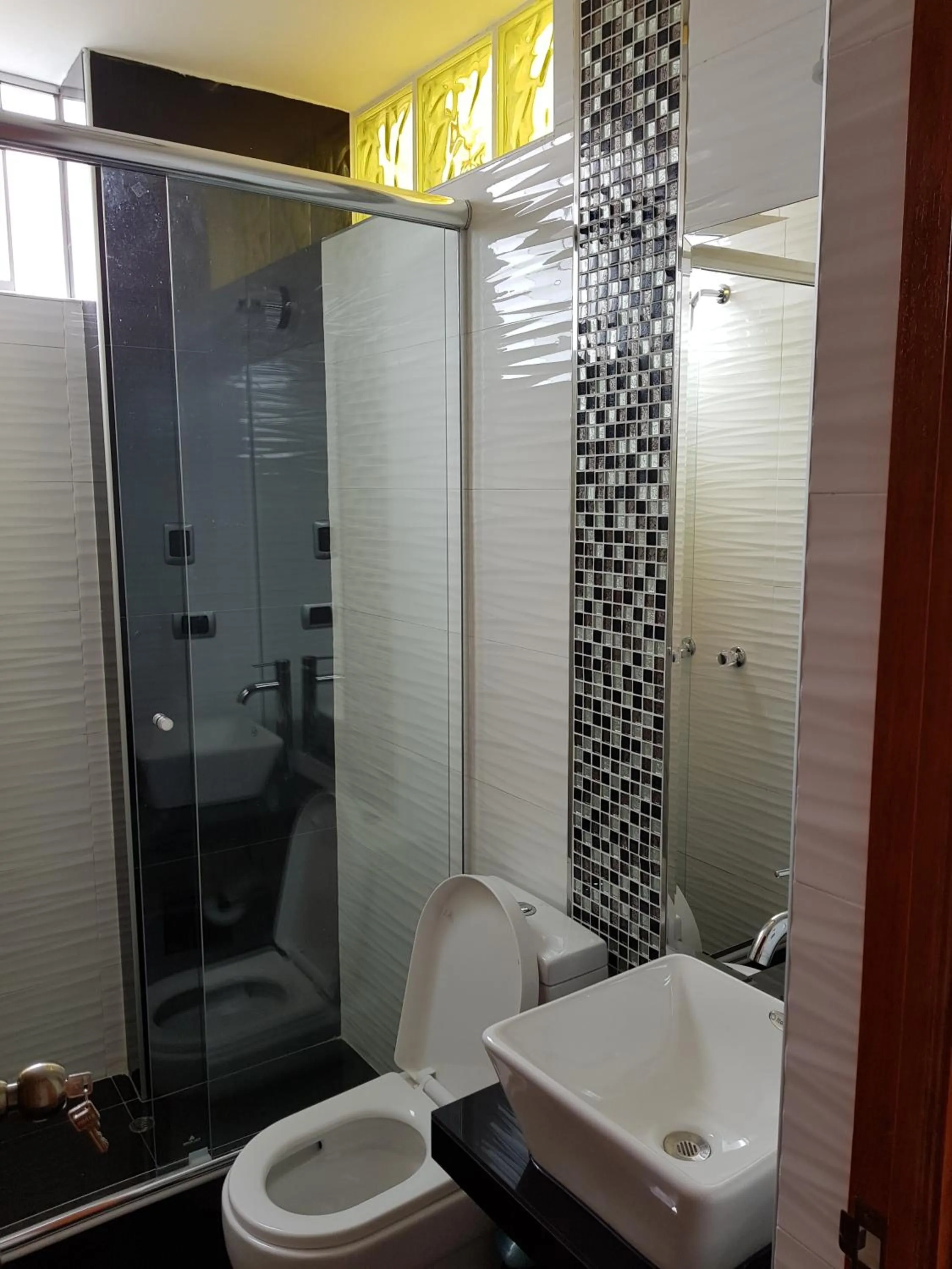 Shower in Hotel Don Bartolo