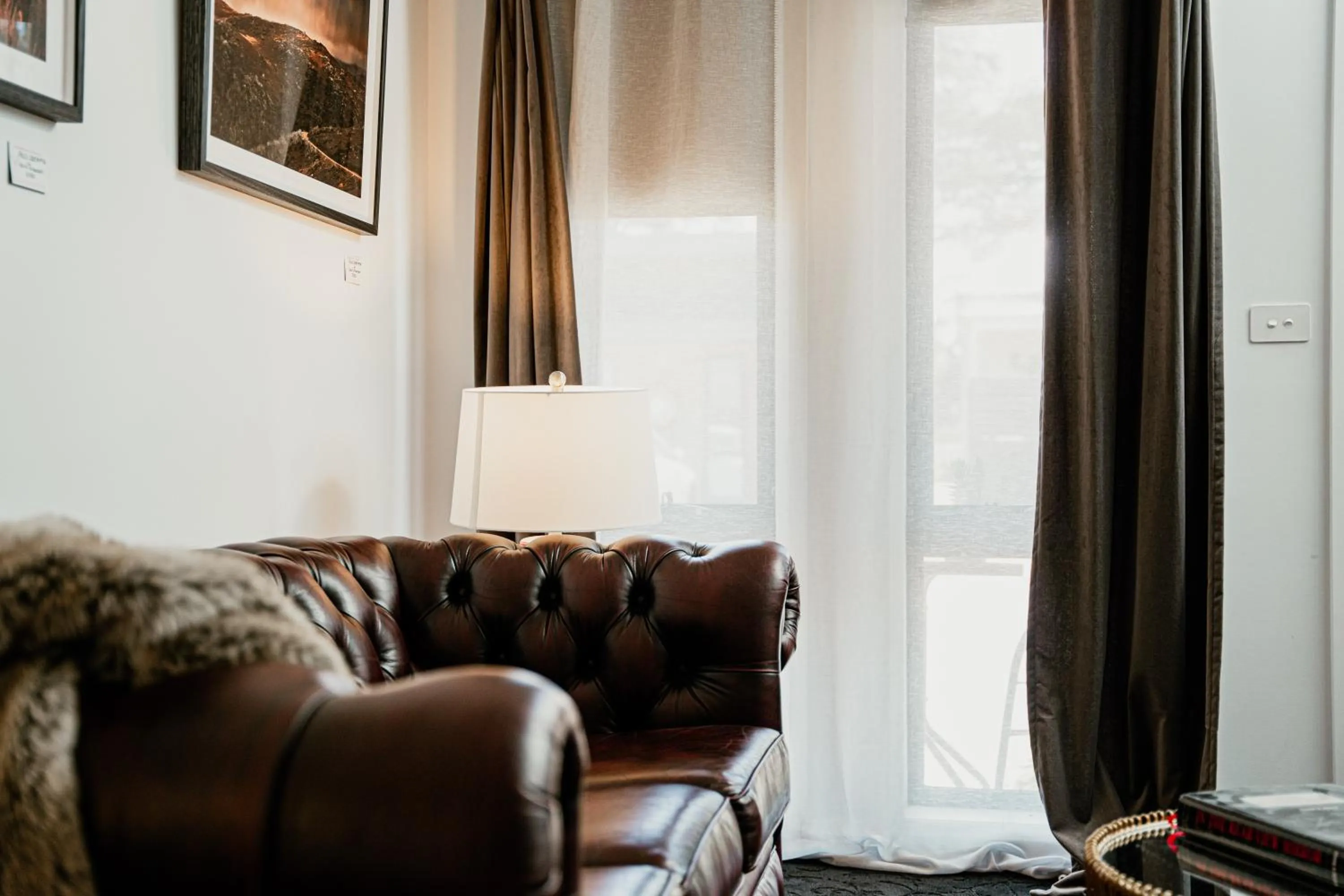 Seating area in Daylesford Art Motel