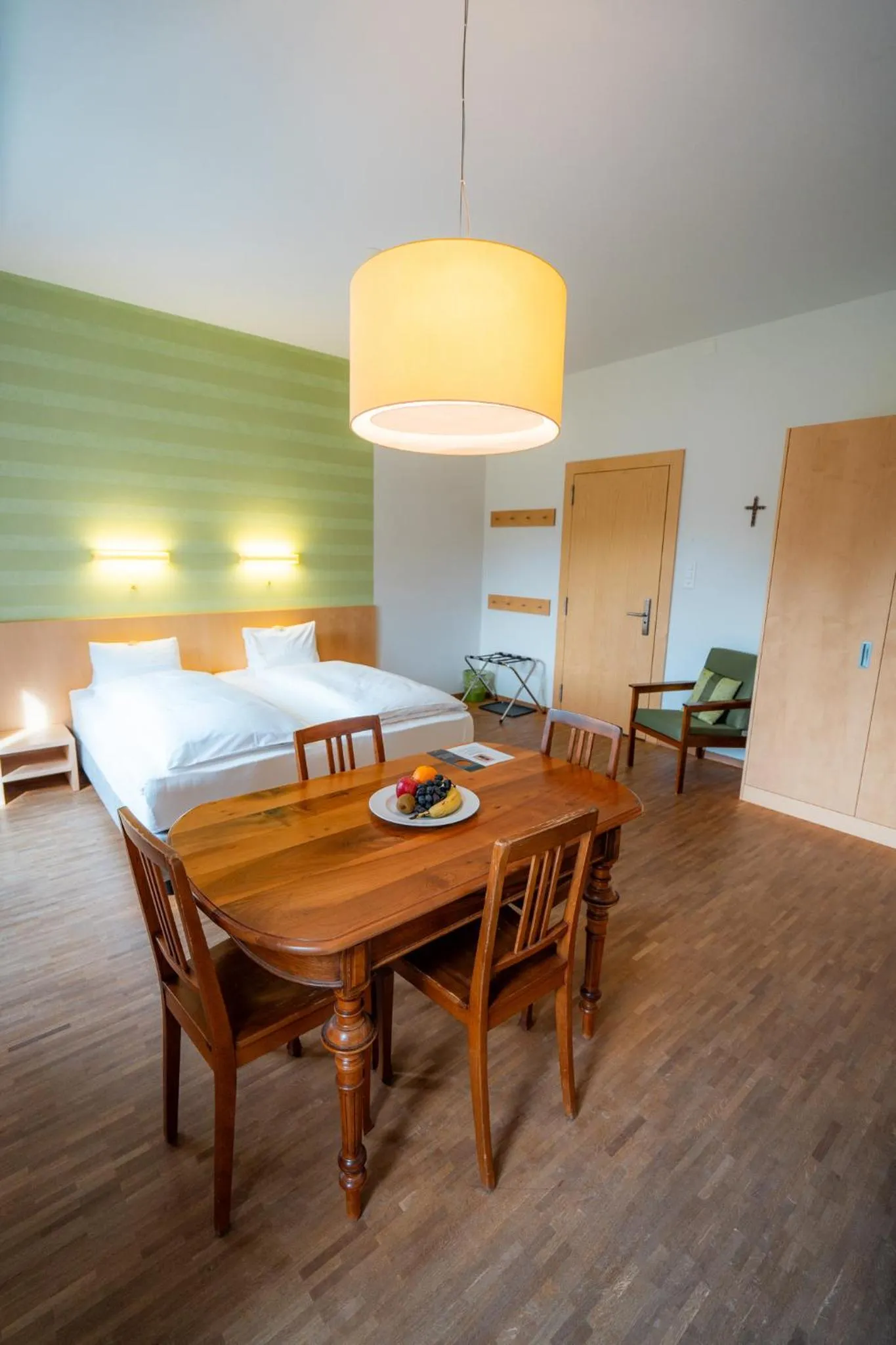 Photo of the whole room, Bed in Hotel Haus Schönstatt contactless-Check-In