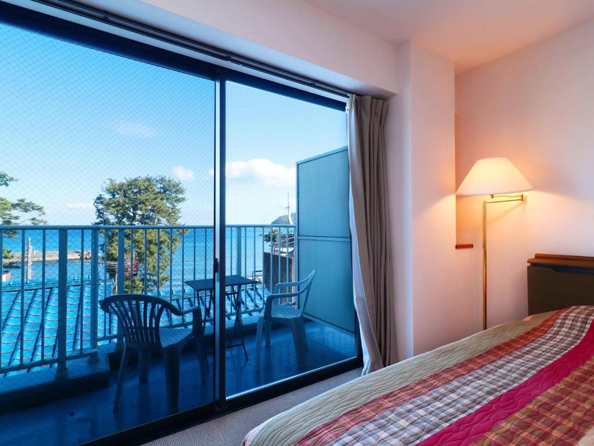 Balcony/Terrace, Bed in Izu Kansya