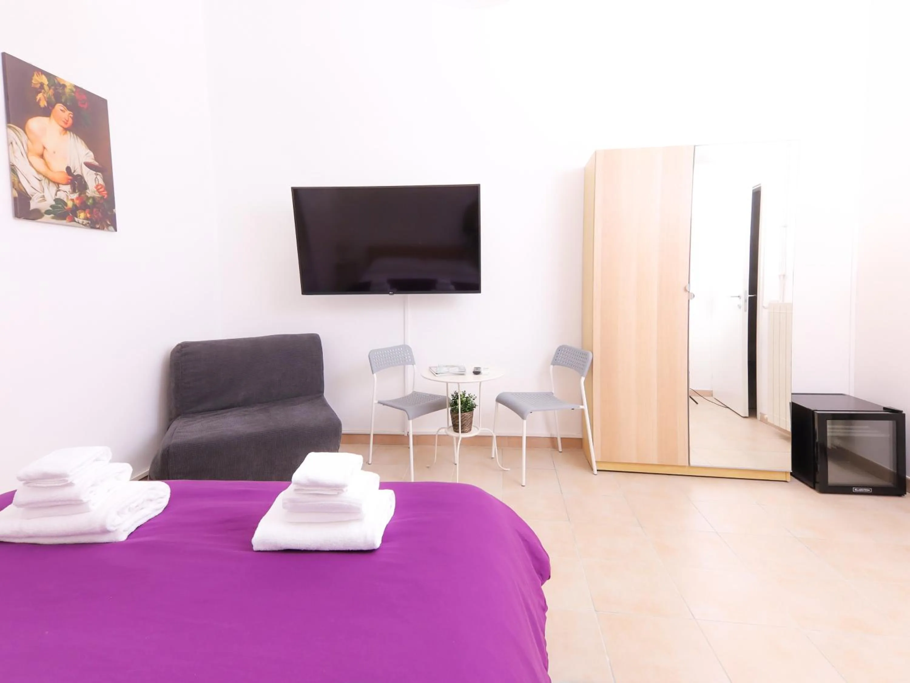 Bed in Cielo Vaticano Guest House