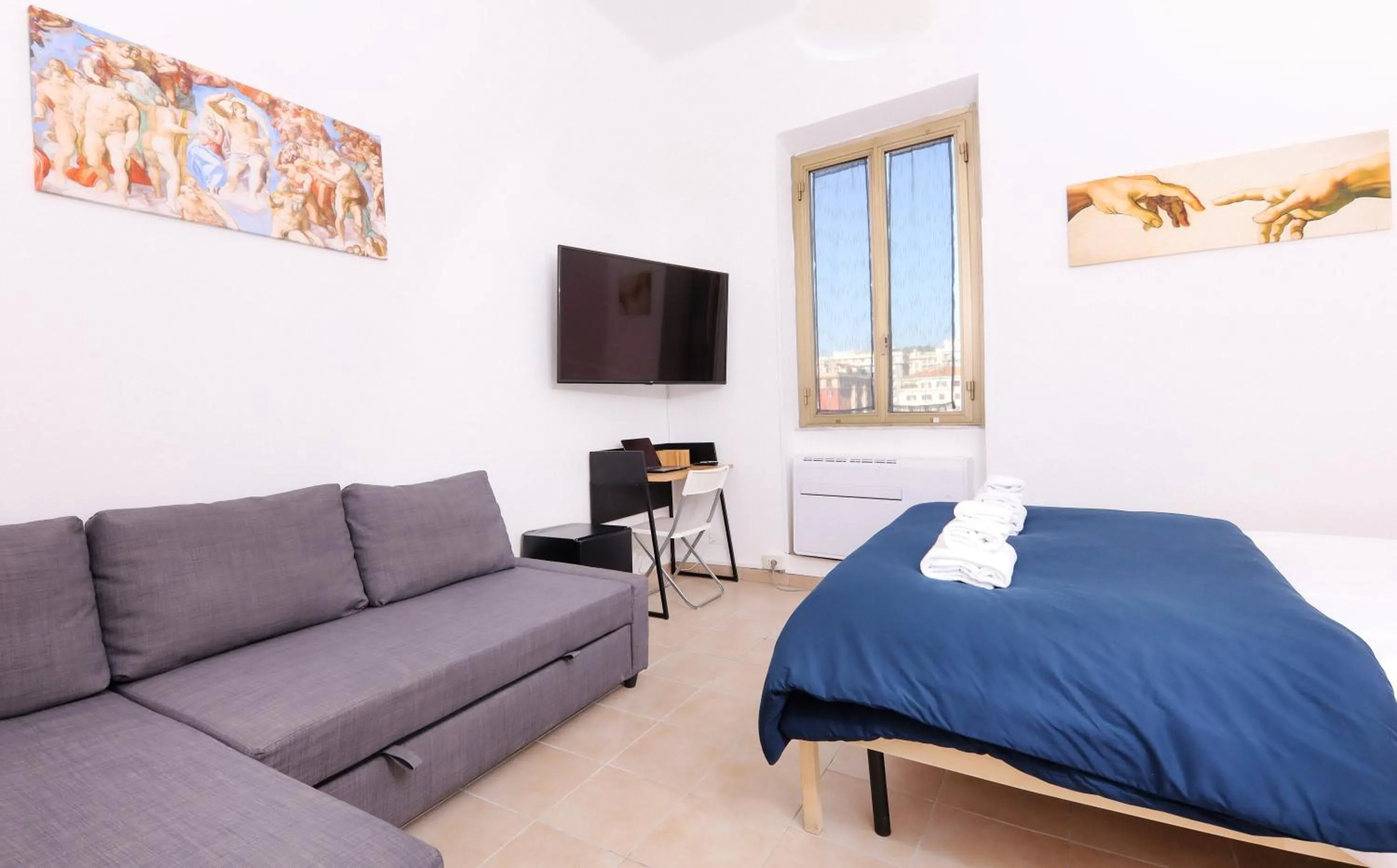 Bed in Cielo Vaticano Guest House