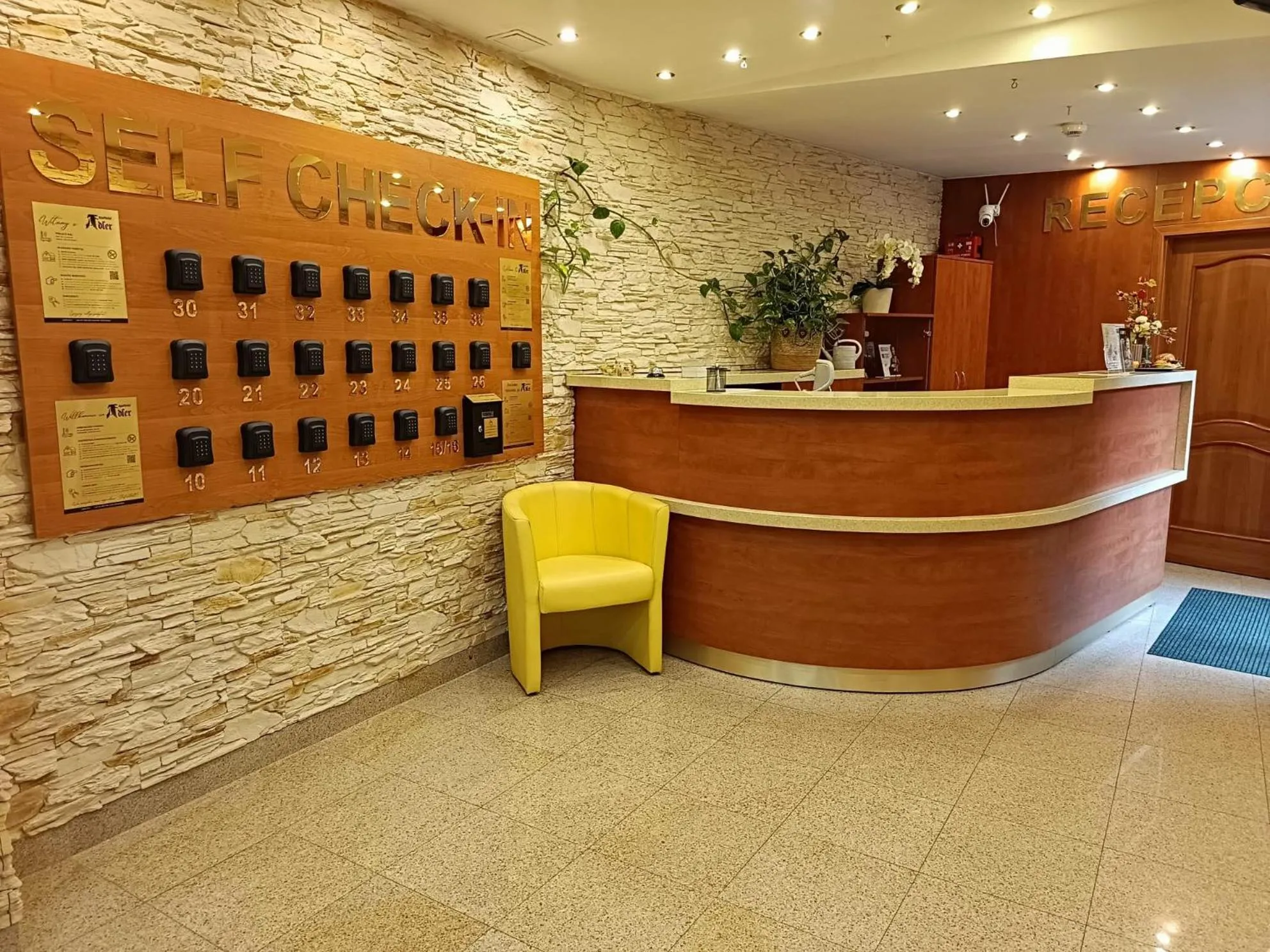 Lobby or reception in Aparthotel Adler