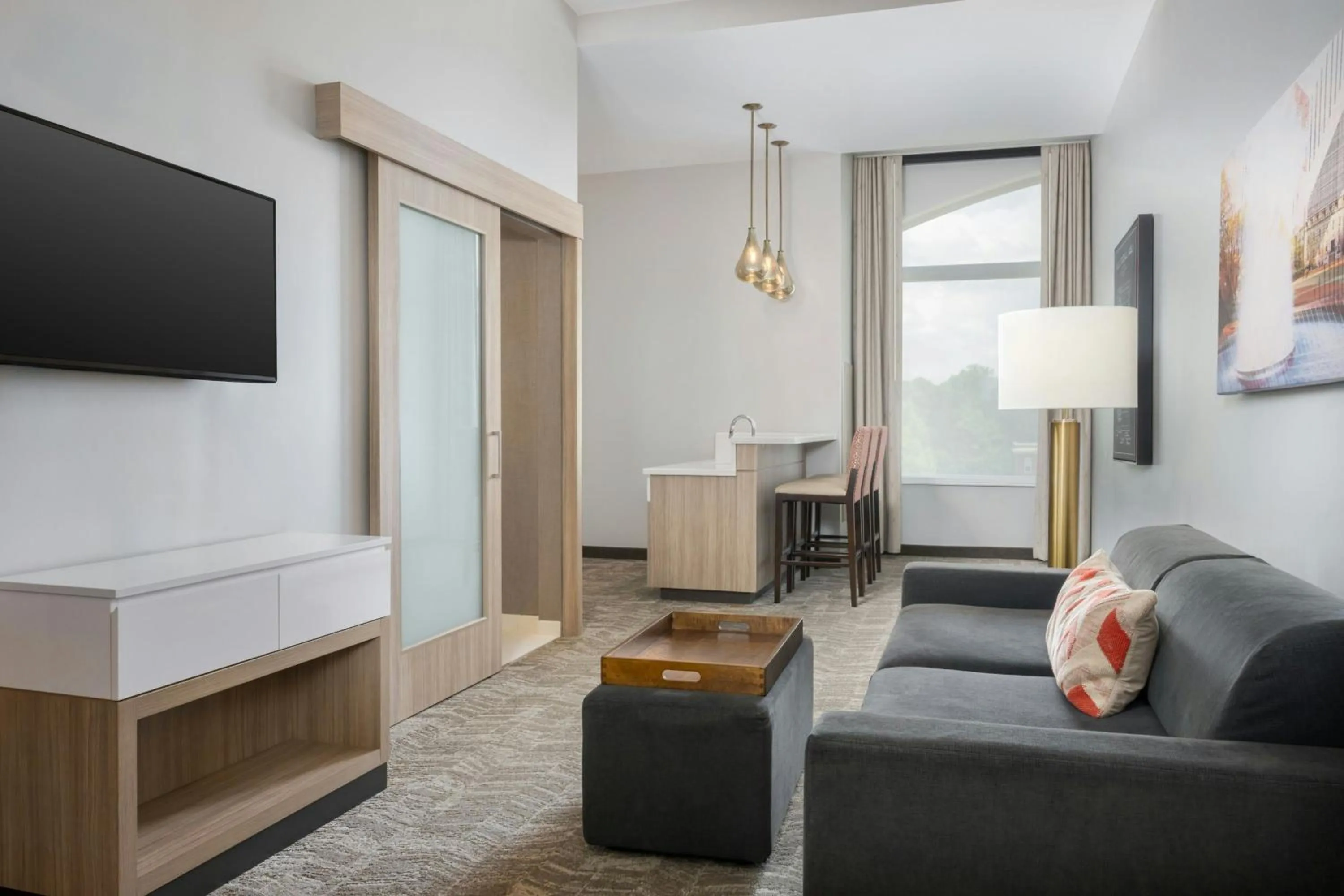 Living room in Springhill Suites By Marriott Athens Downtown/University Area