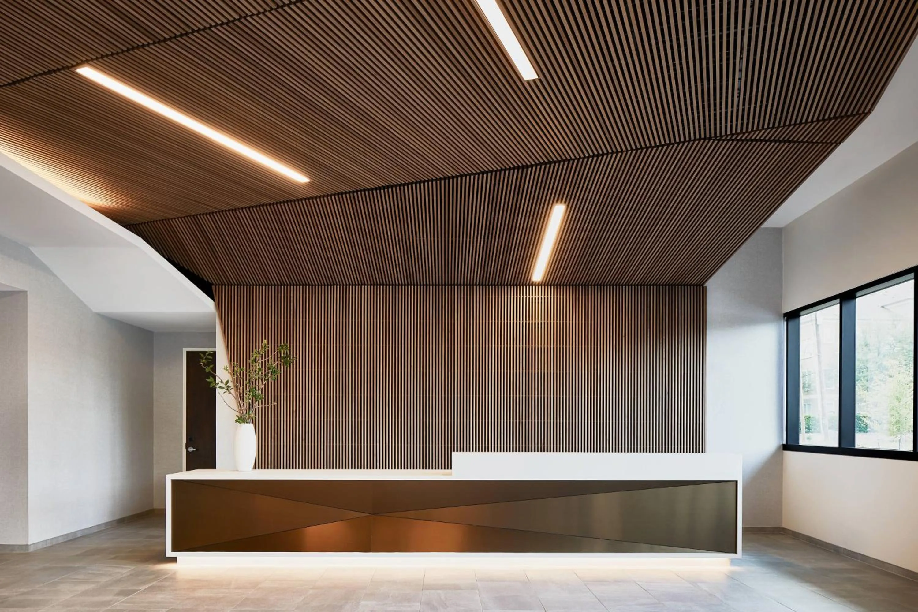 Lobby or reception in AC Hotel By Marriott Dallas By The Galleria