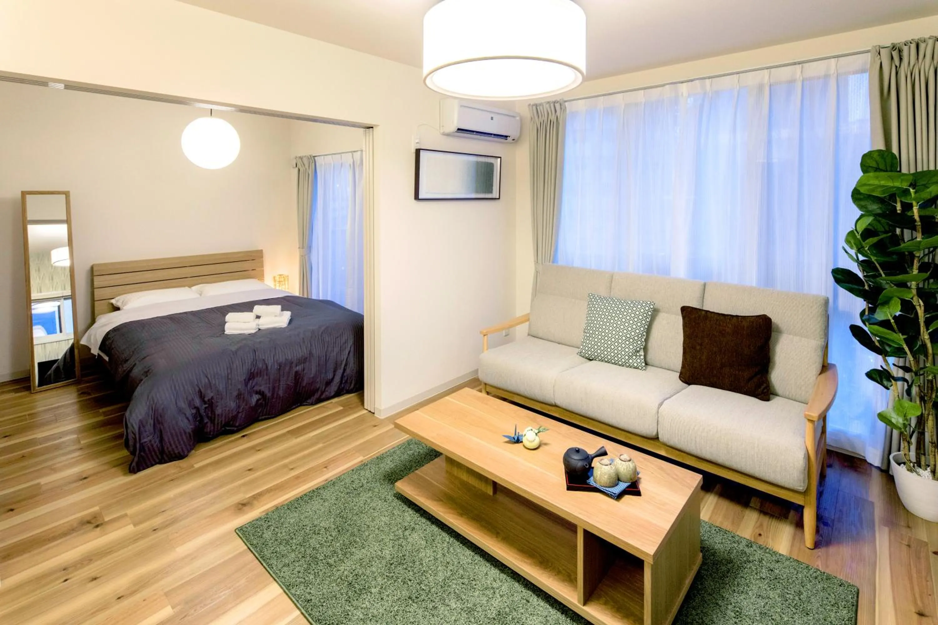 Living room, Bed in PINN-N4E2Ⅱ