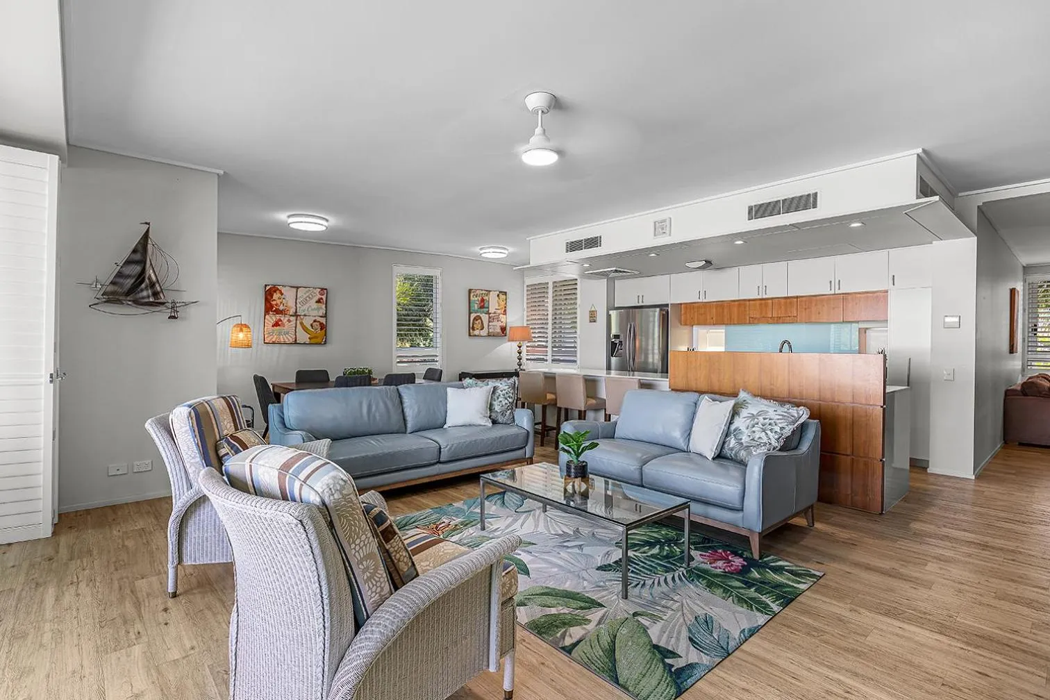 Living room in Peninsula Airlie Beach