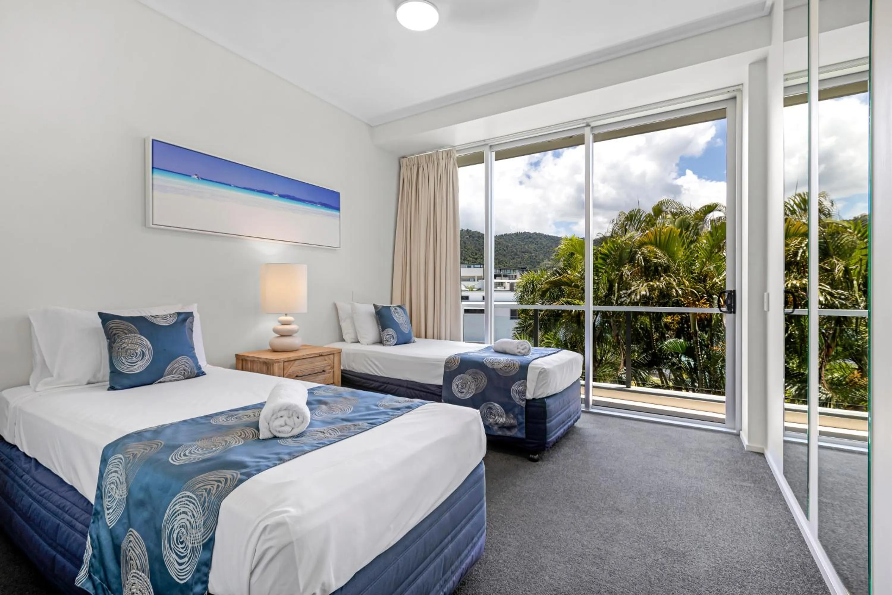 View (from property/room), Bed in Peninsula Airlie Beach