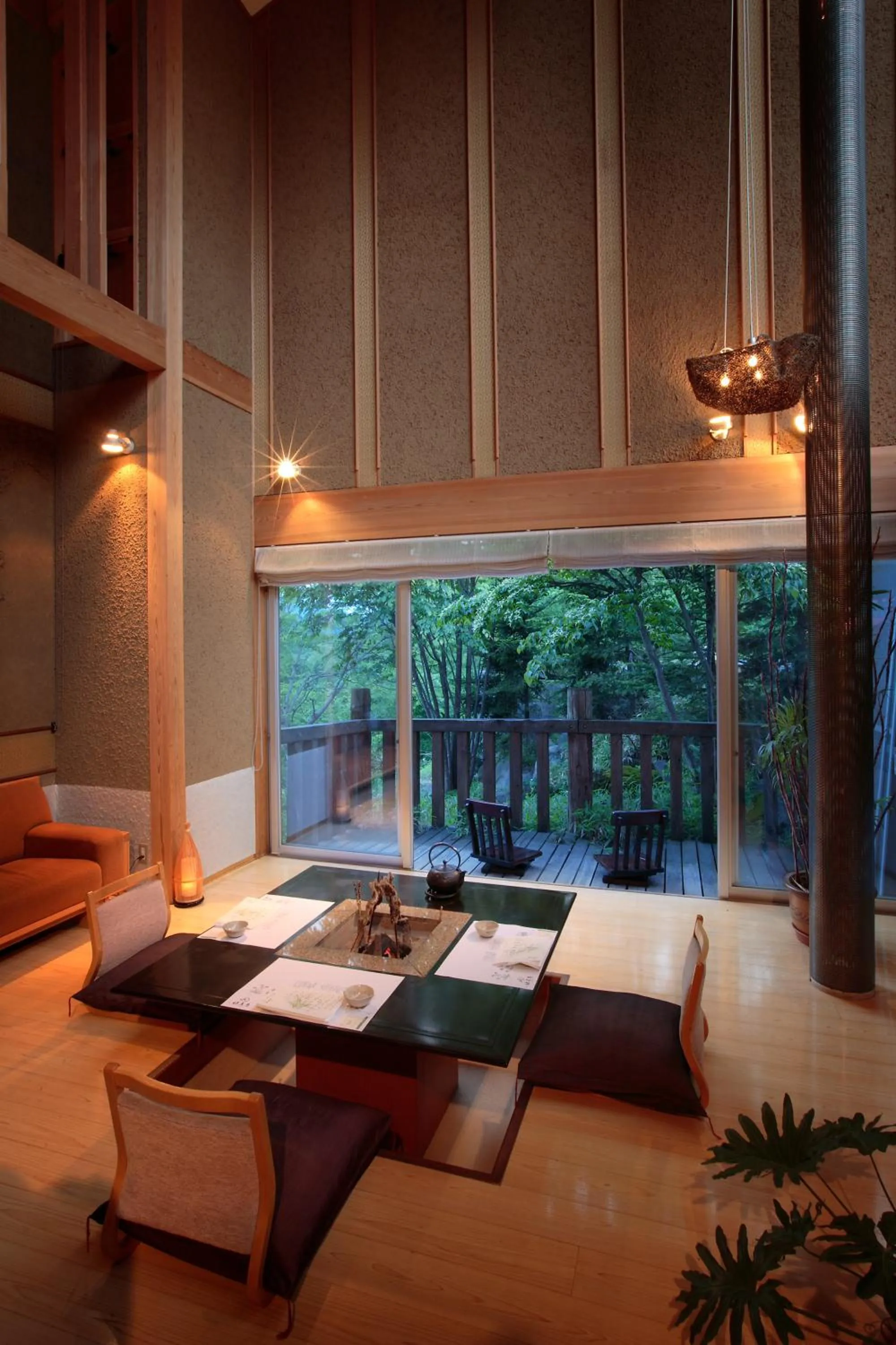 Seating area in Bettei Senjyuan