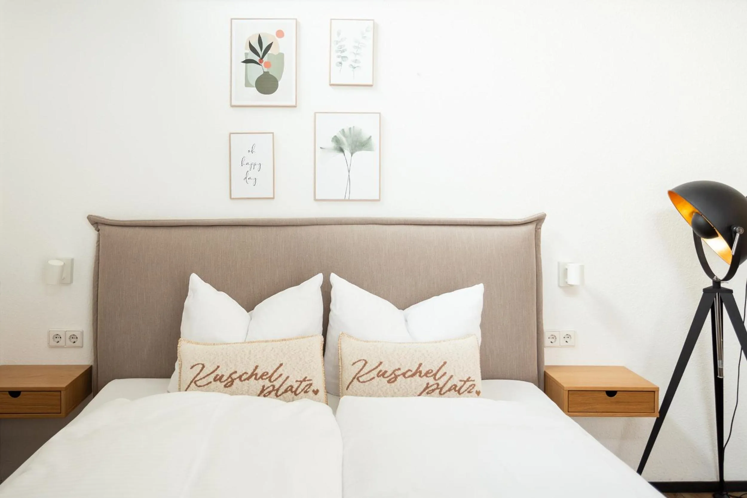 Bed in Hotel My Schildow