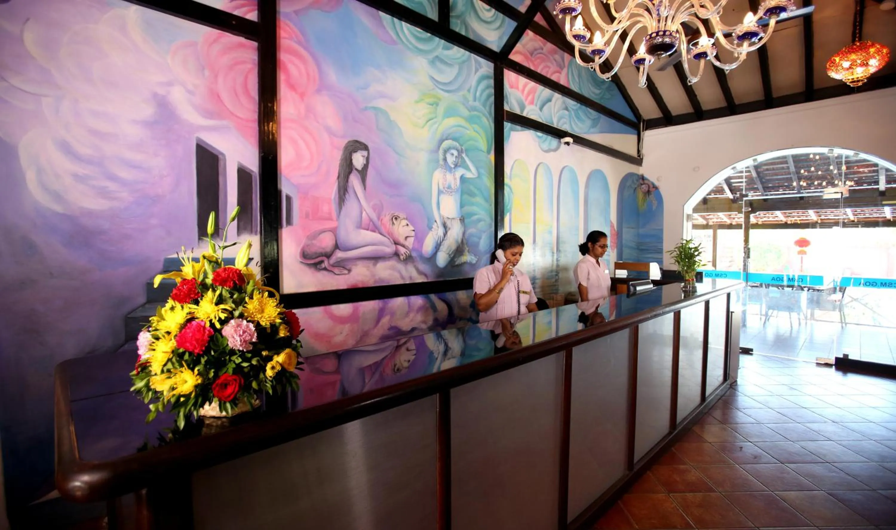 Lobby or reception in Colonia Santa Maria