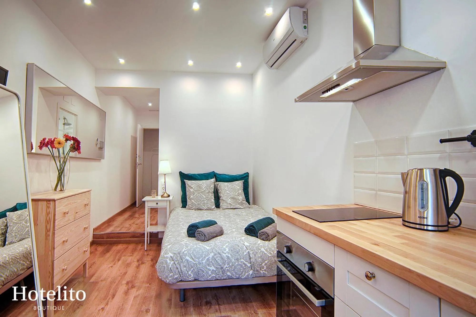 Bed in Hotelito Boutique Badalona.