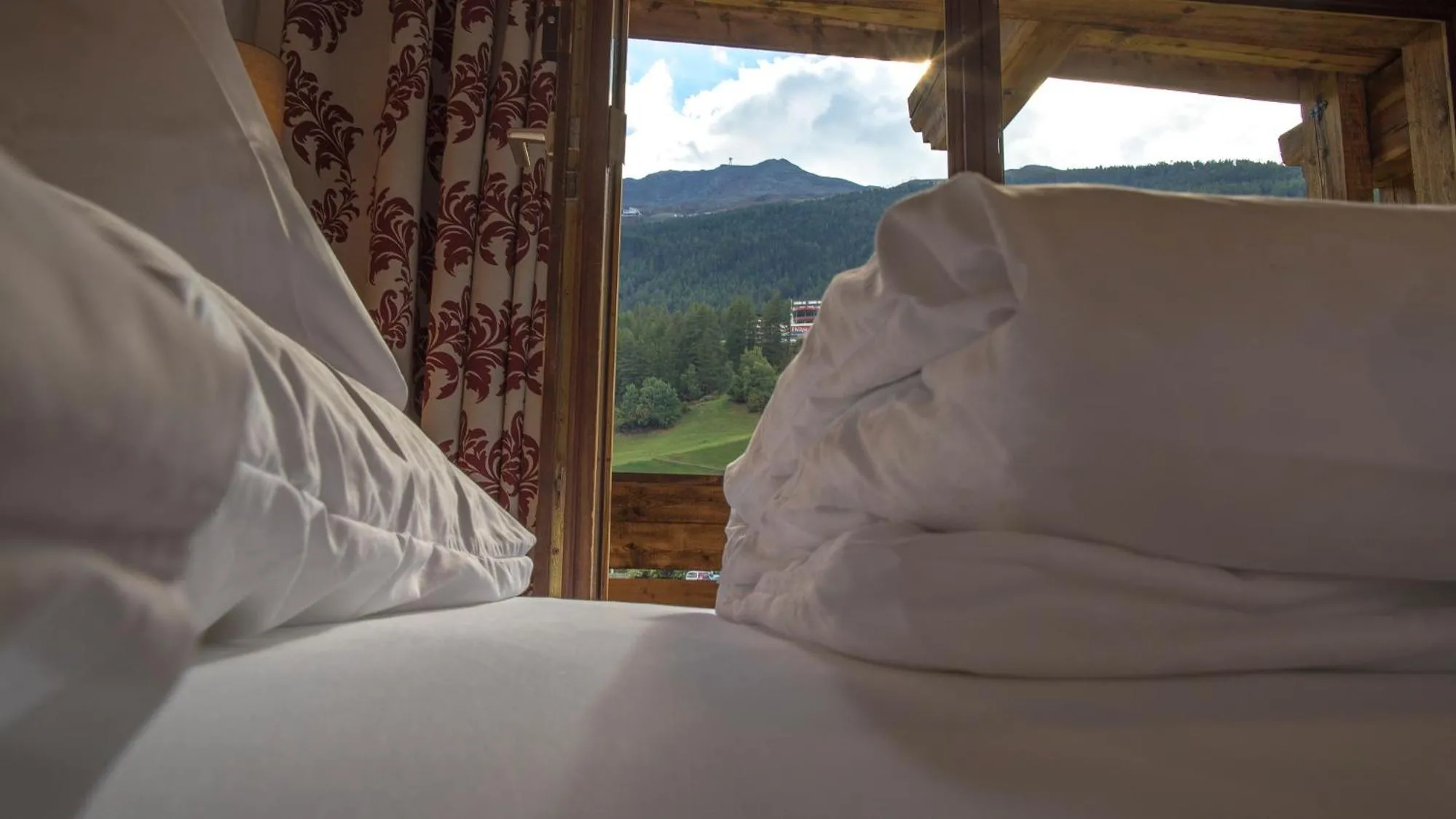 Decorative detail, Bed in Hotel am Hof