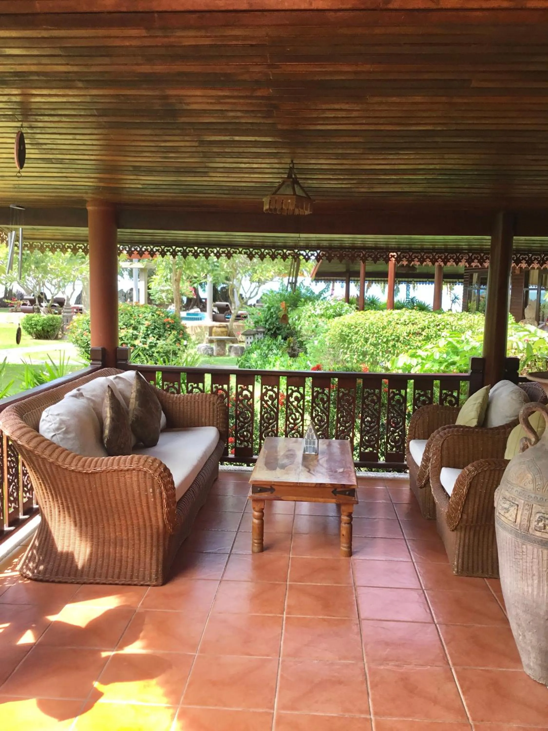 Patio in Baan Laem Noi Villa's