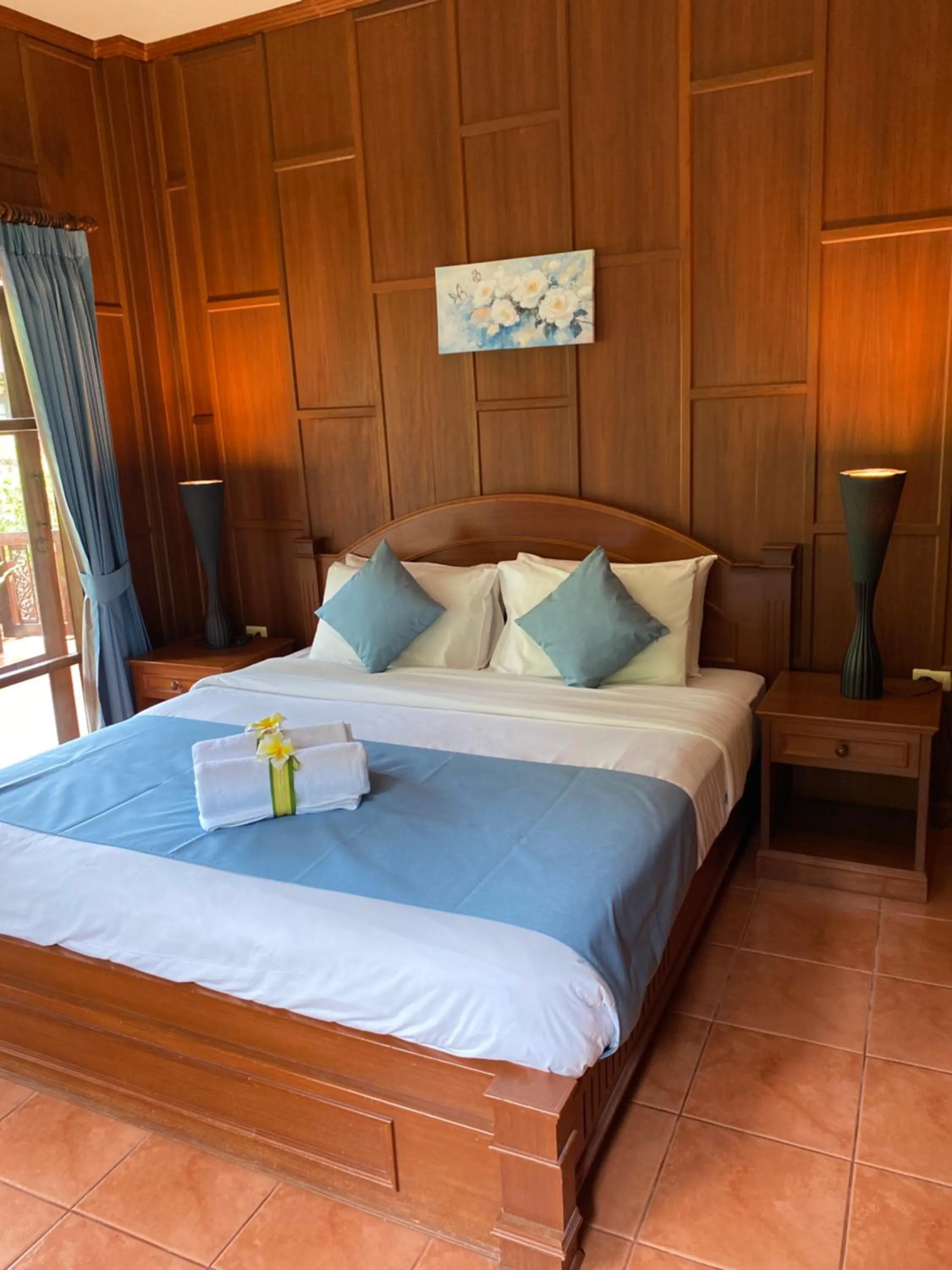 Bedroom, Bed in Baan Laem Noi Villa's