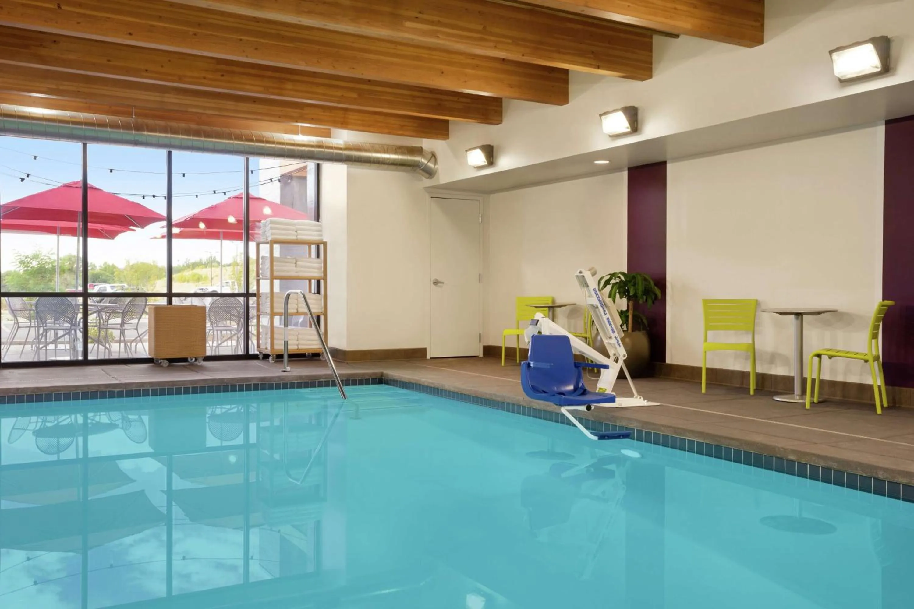 Pool view in Home2 Suites By Hilton Elko