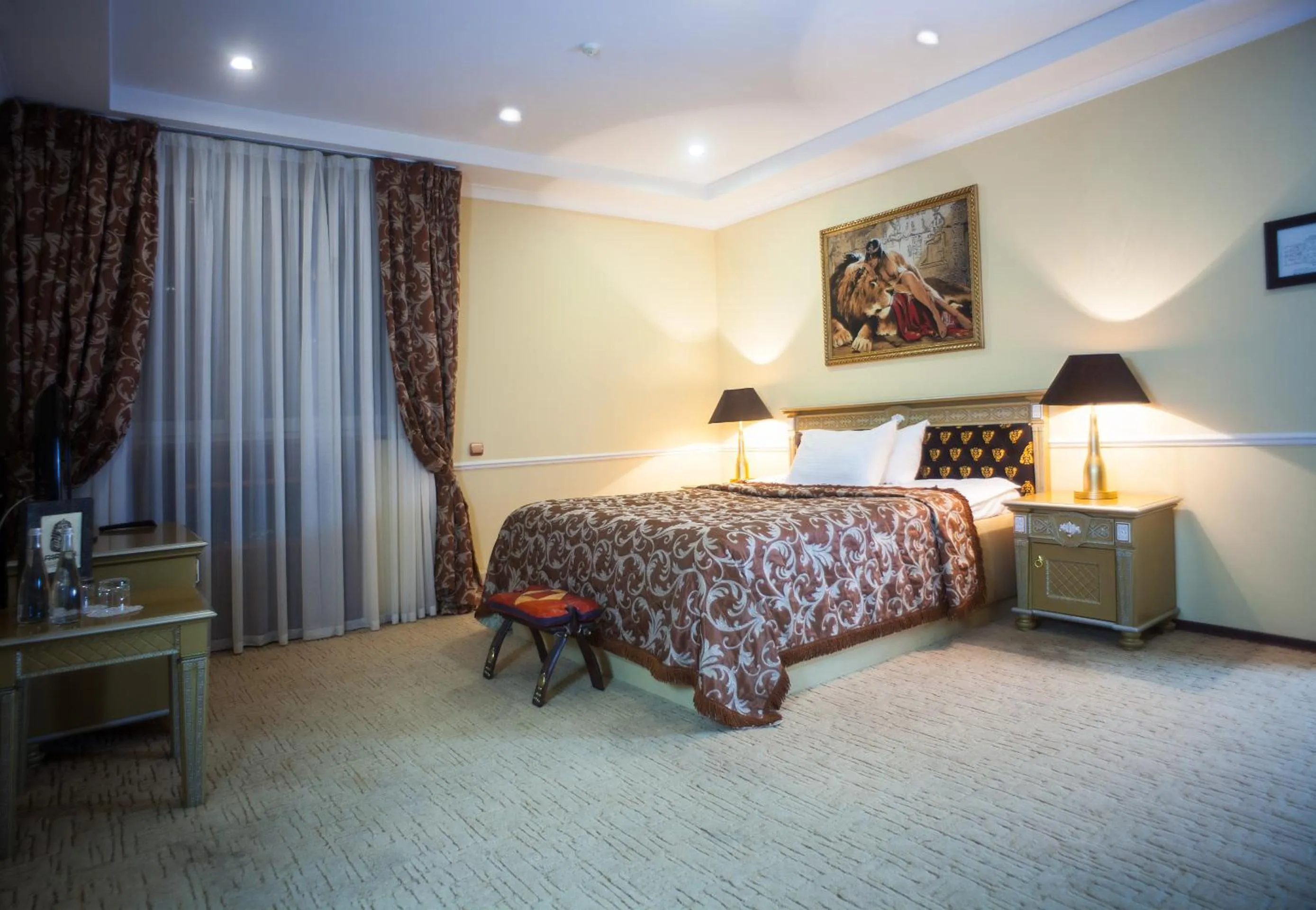 Bed in Отель Фараон