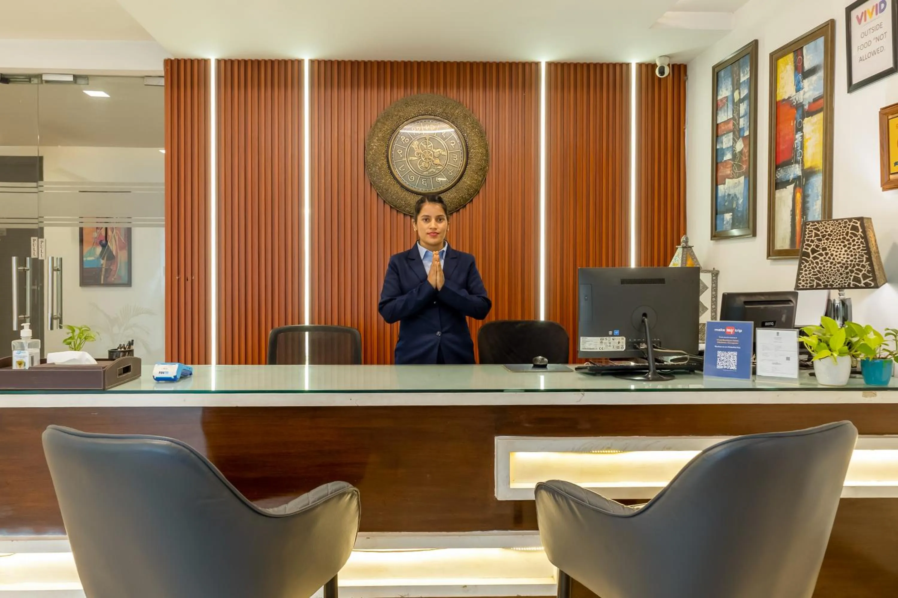 Lobby or reception in Vivid Boutique Hotel, Medanta, Gurugram