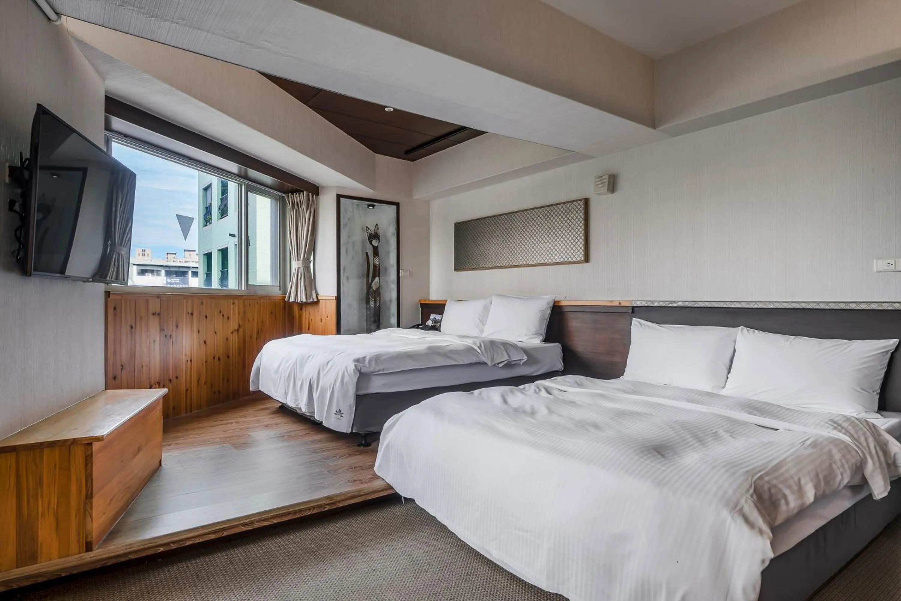 Bed in CHECK inn Express Taichung Fengchia