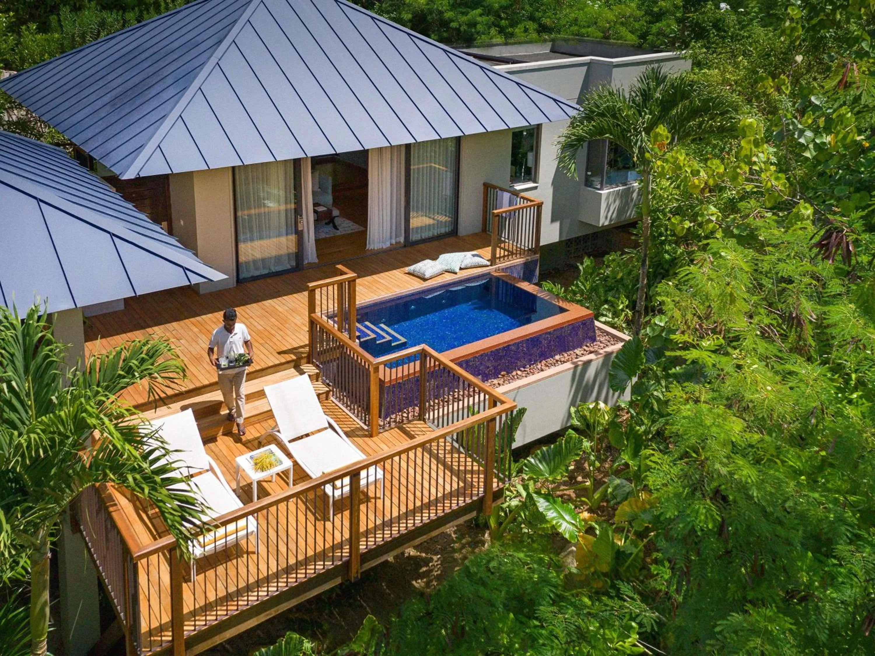 Bedroom in Raffles Seychelles