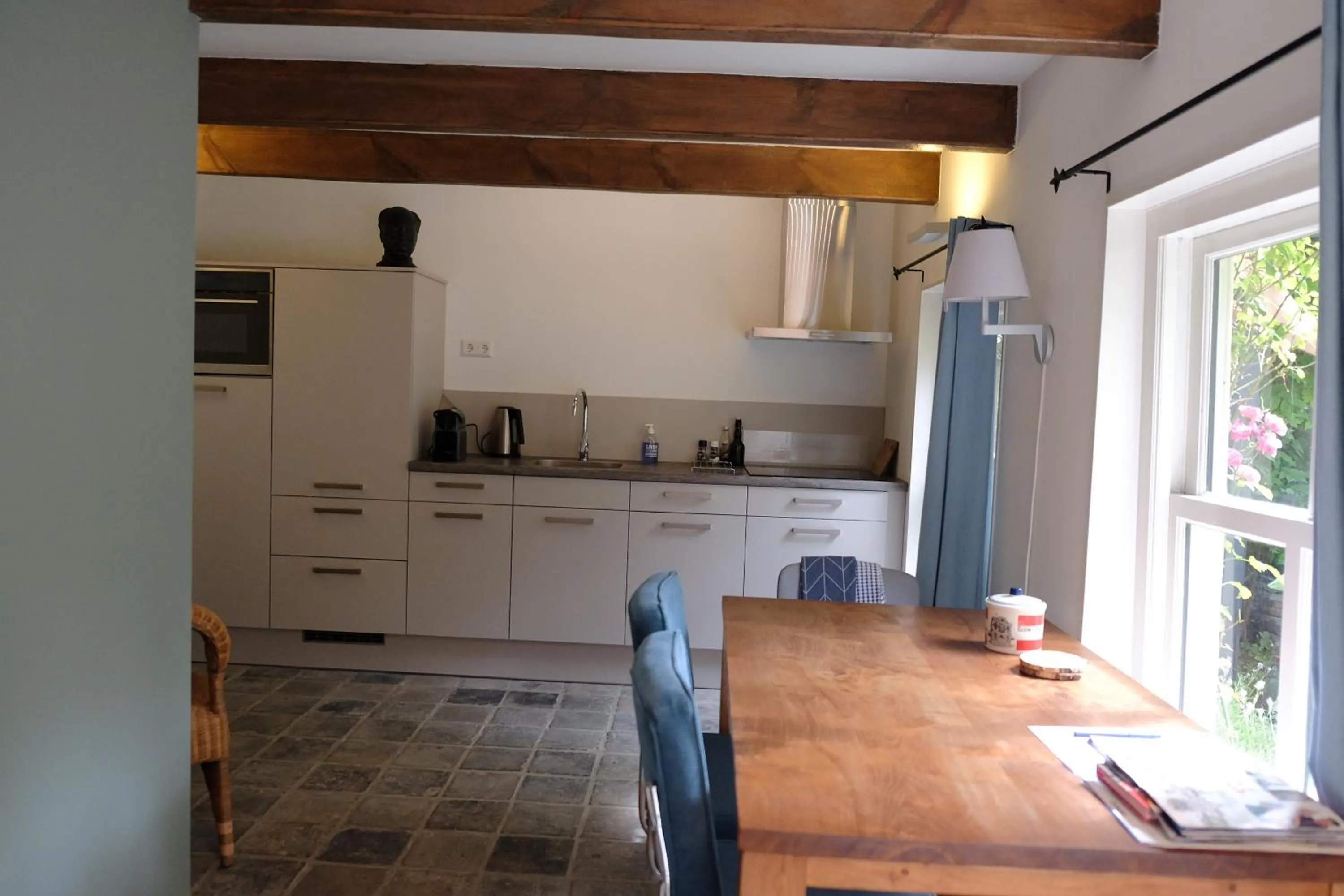 Coffee/tea facilities in Apple Tree Cottage - charming home at beautiful canal in our idyllic garden