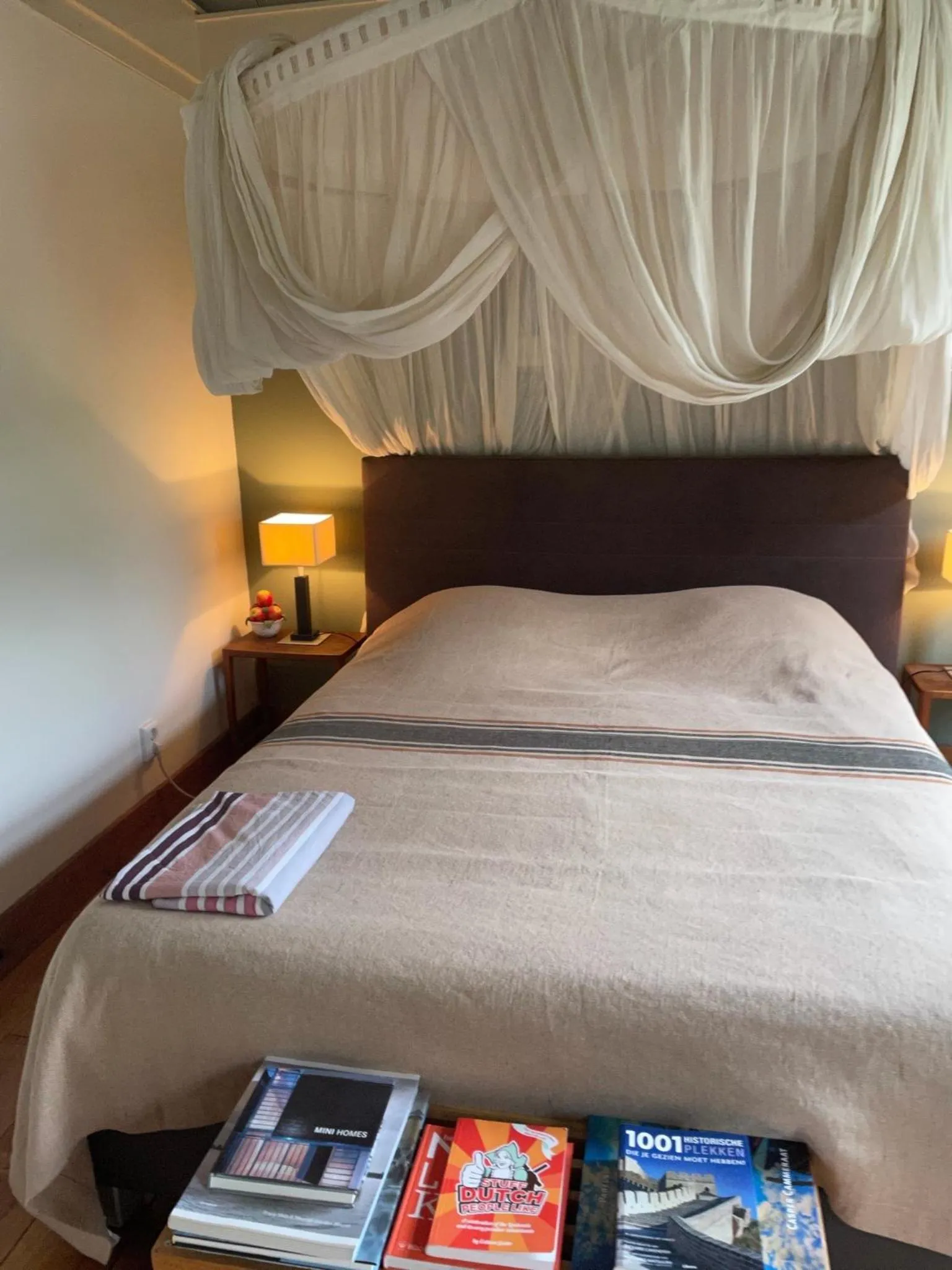 Bed in Apple Tree Cottage - charming home at beautiful canal in our idyllic garden
