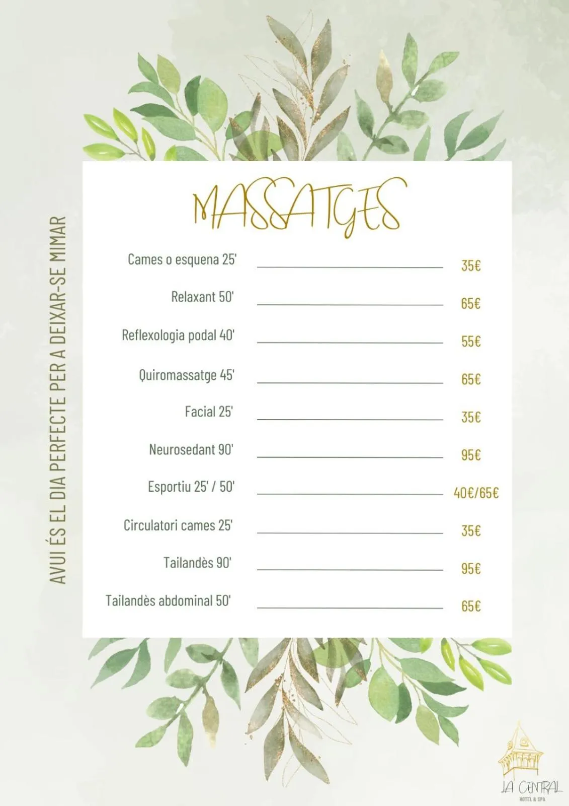 Massage in Hotel Spa La Central - Adults Only