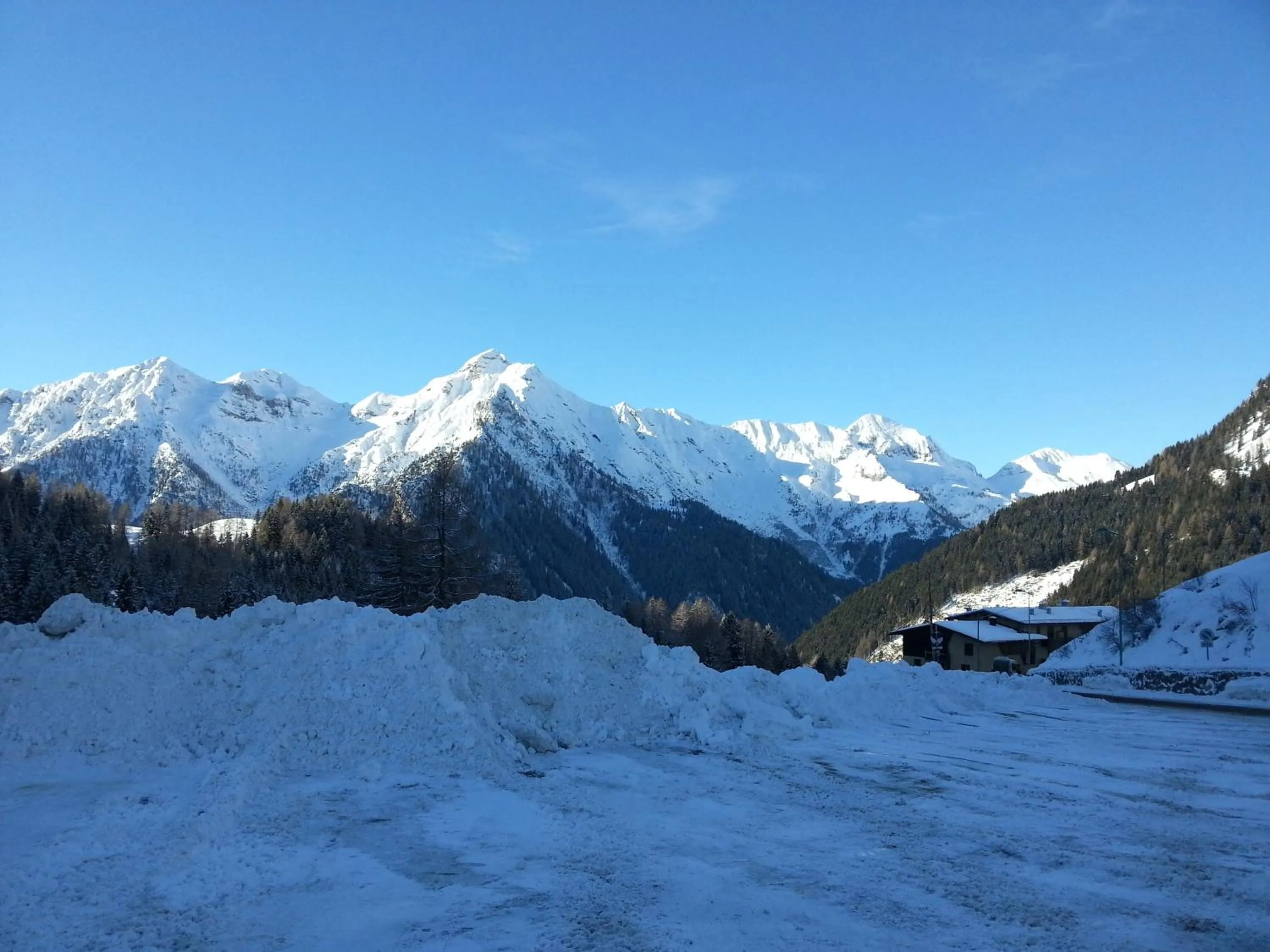 Winter in AR Mountains Lodge Villachiara