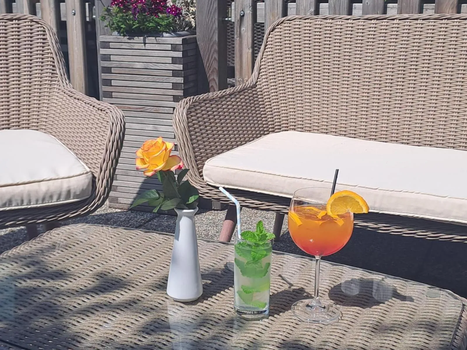 Balcony/Terrace in Stadthotel Raabs an der Thaya