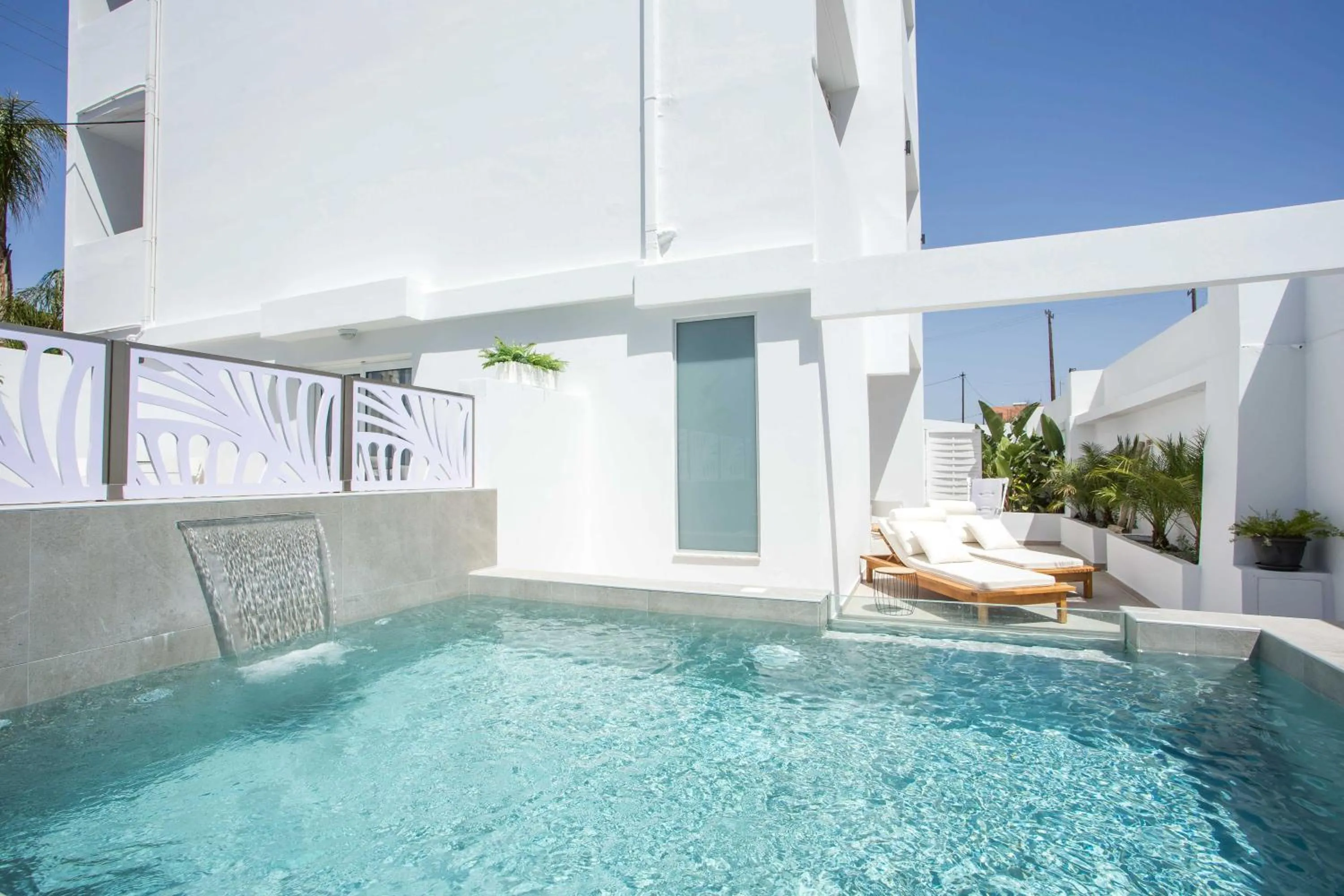 Pool view in CasaStavris - Aparts & Pool Suites