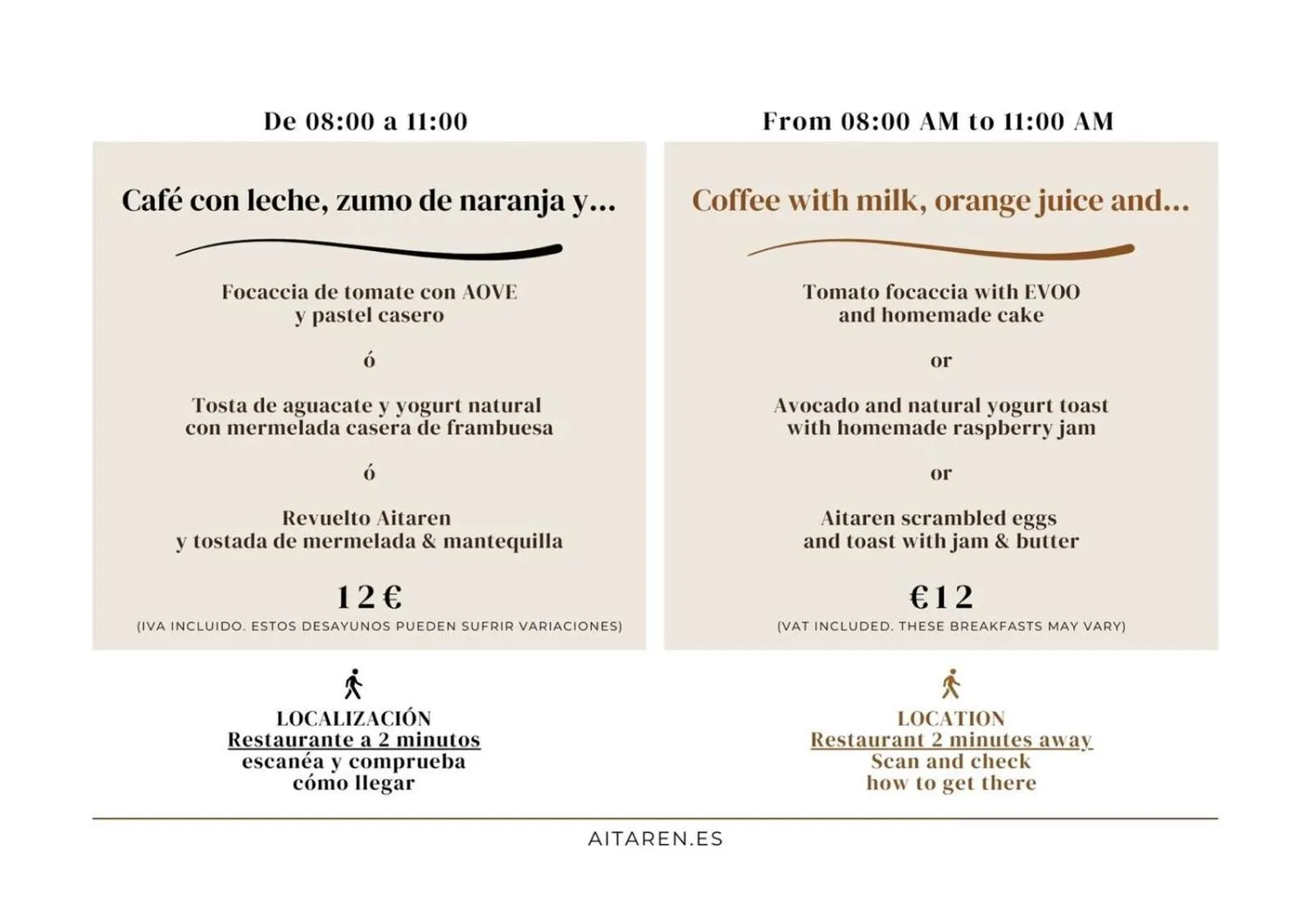 Breakfast in Pensión Lo Bilbao