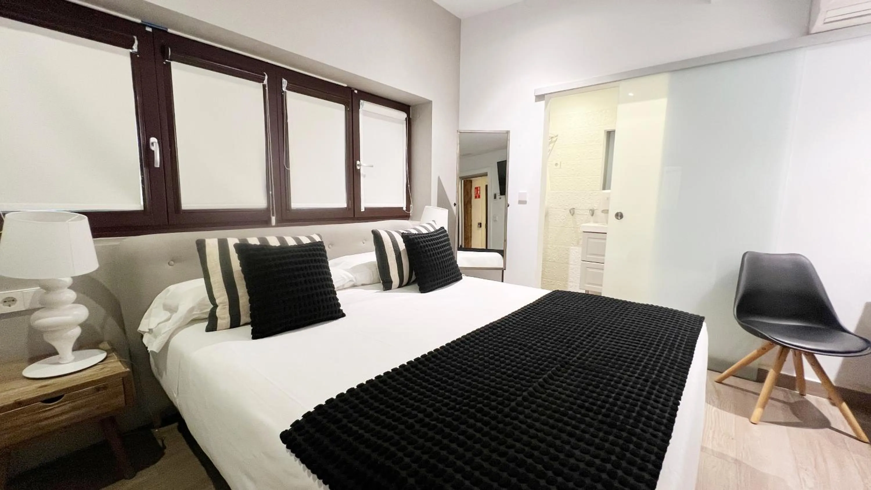 Bed in Pensión Lo Bilbao