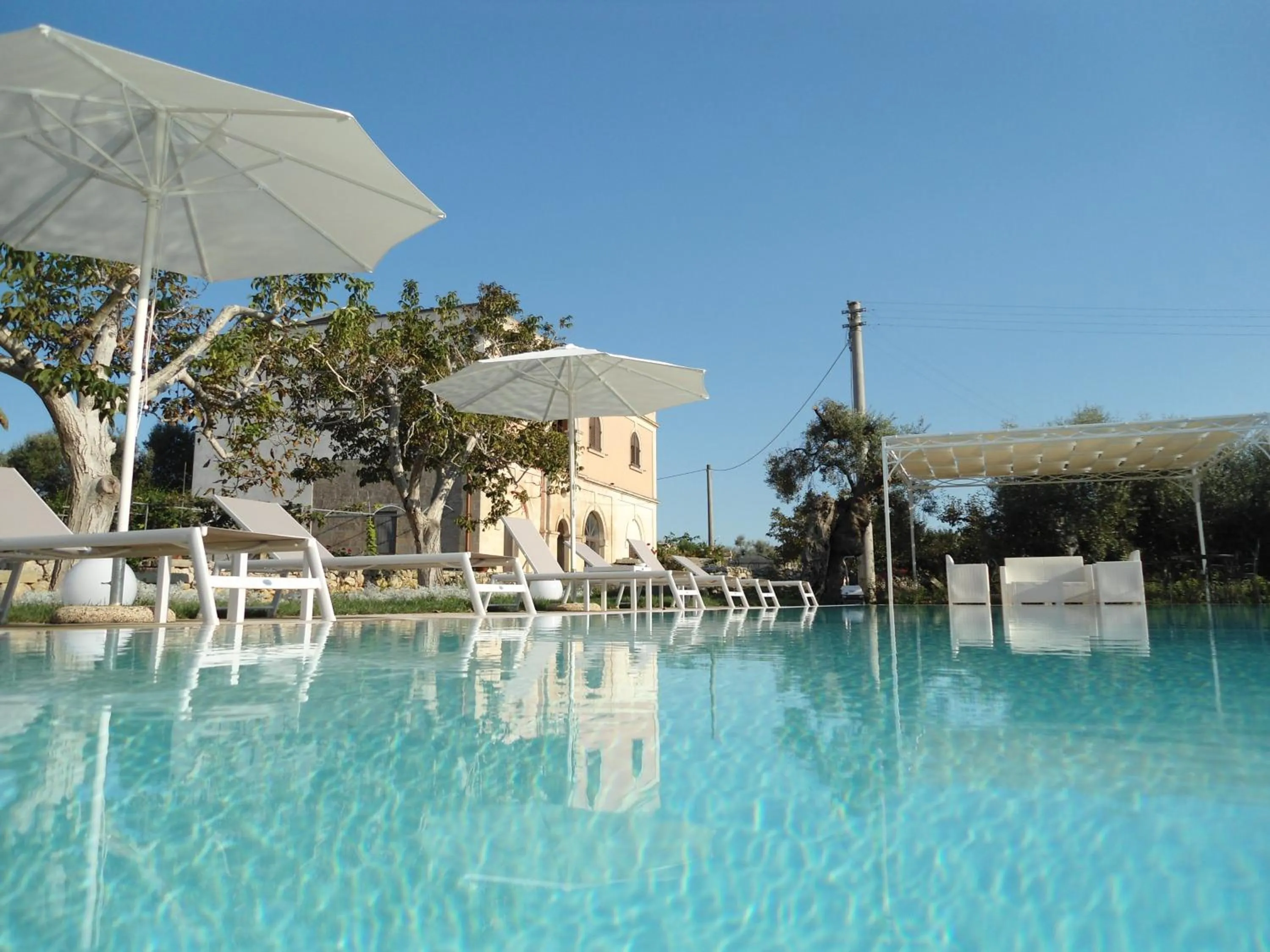 Pool view in Tenuta Pigliano Hotel
