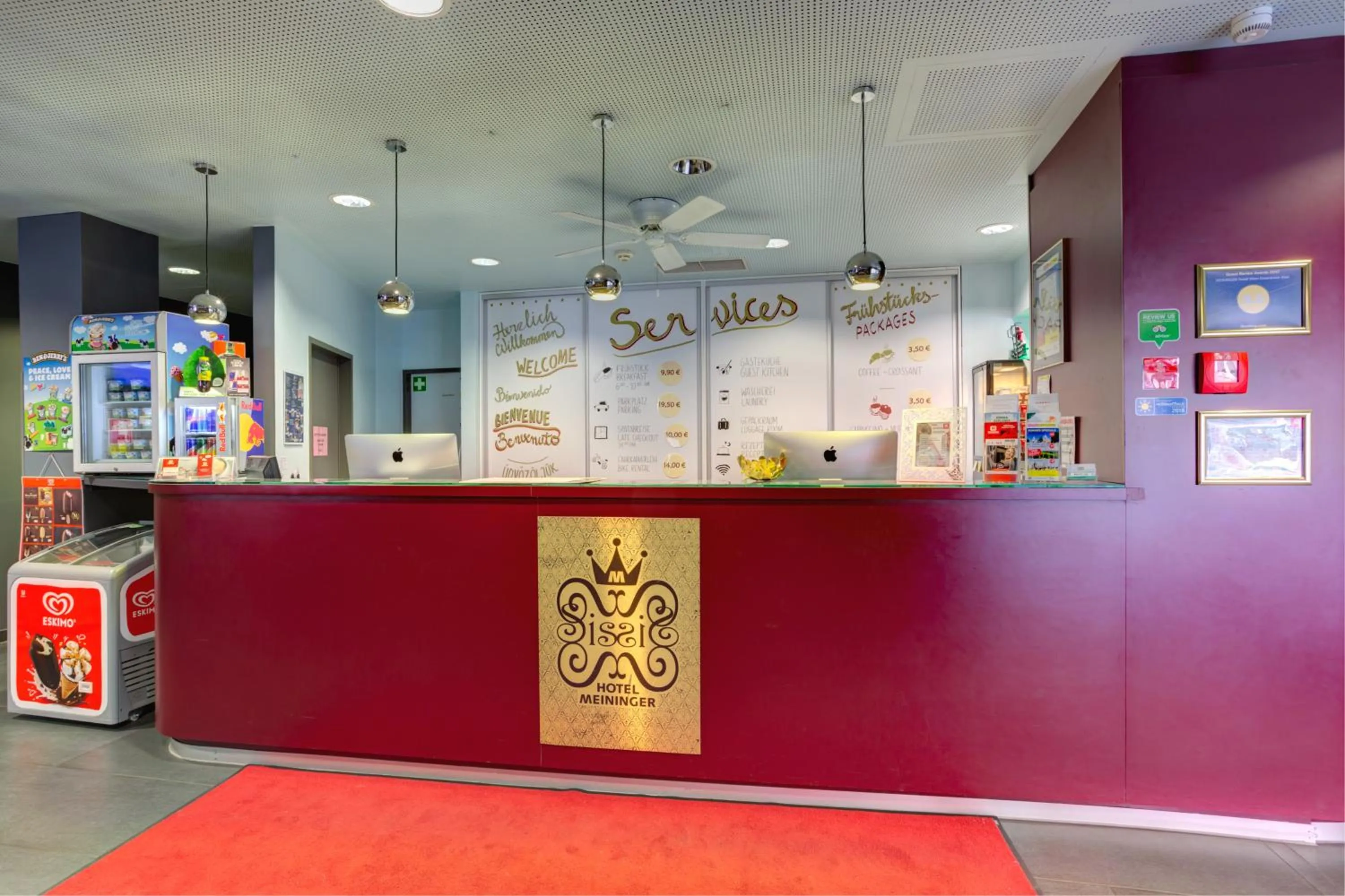 Lobby or reception in MEININGER Hotel Wien Downtown Sissi