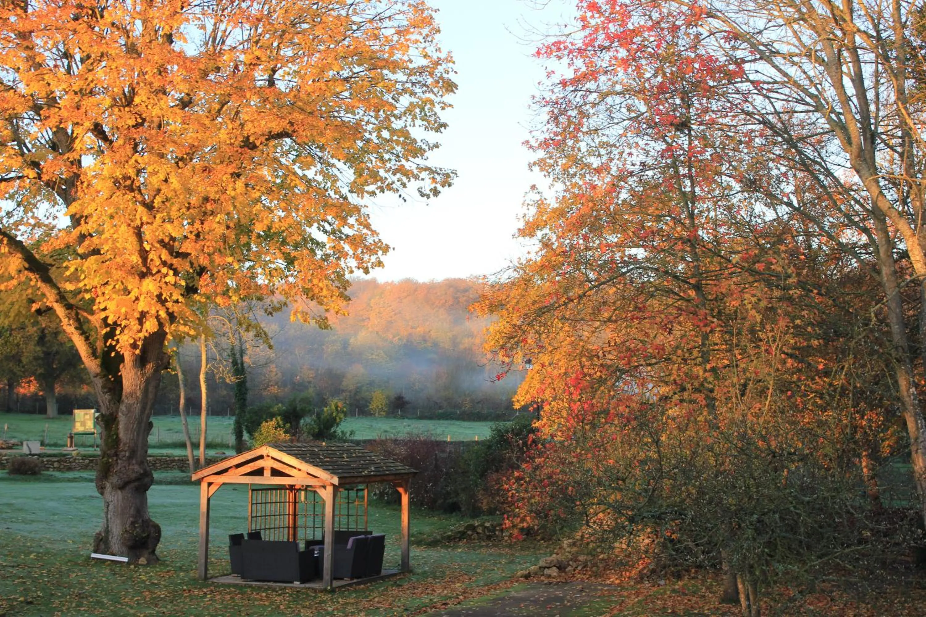 Natural landscape in Logis Hôtel - Le Manoir de Sauvegrain